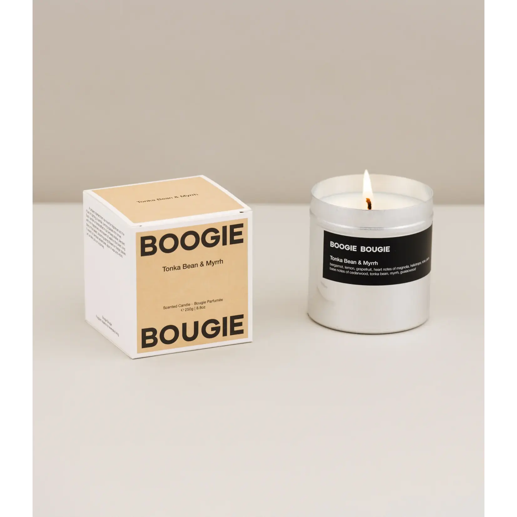 Boogie Bougie Boogie Bougie - Geurkaars 'Tonka Bean &  Myrrh'