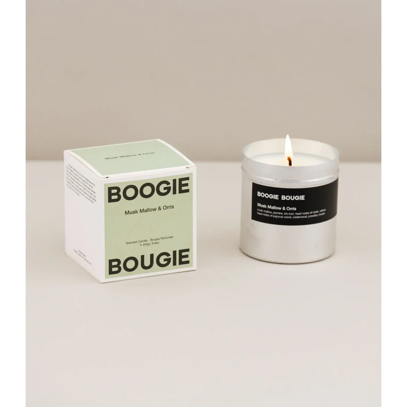 Boogie Bougie Boogie Bougie - Geurkaars 'Musk Mallow &  Orris '