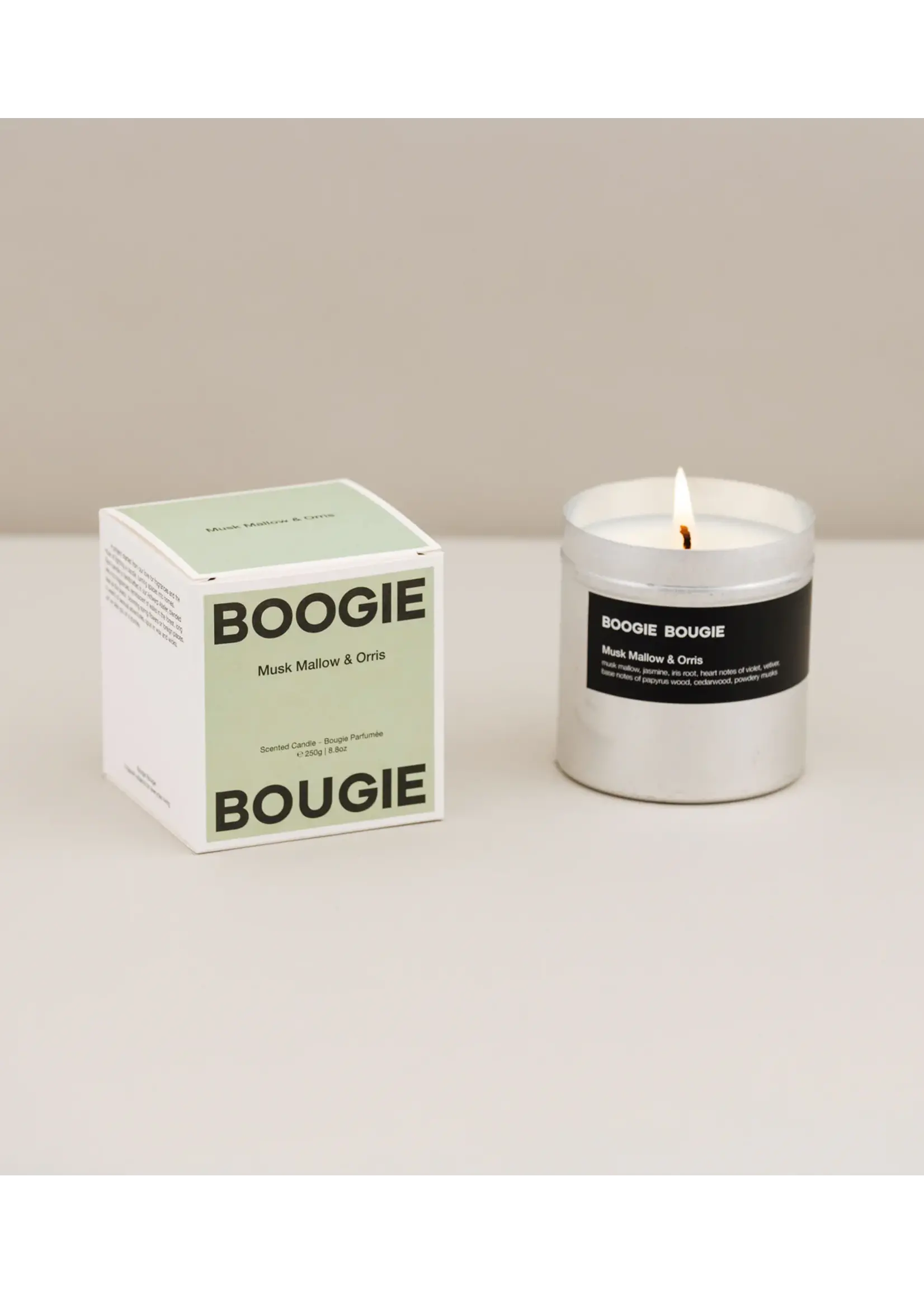 Boogie Bougie Boogie Bougie - Geurkaars 'Musk Mallow &  Orris '