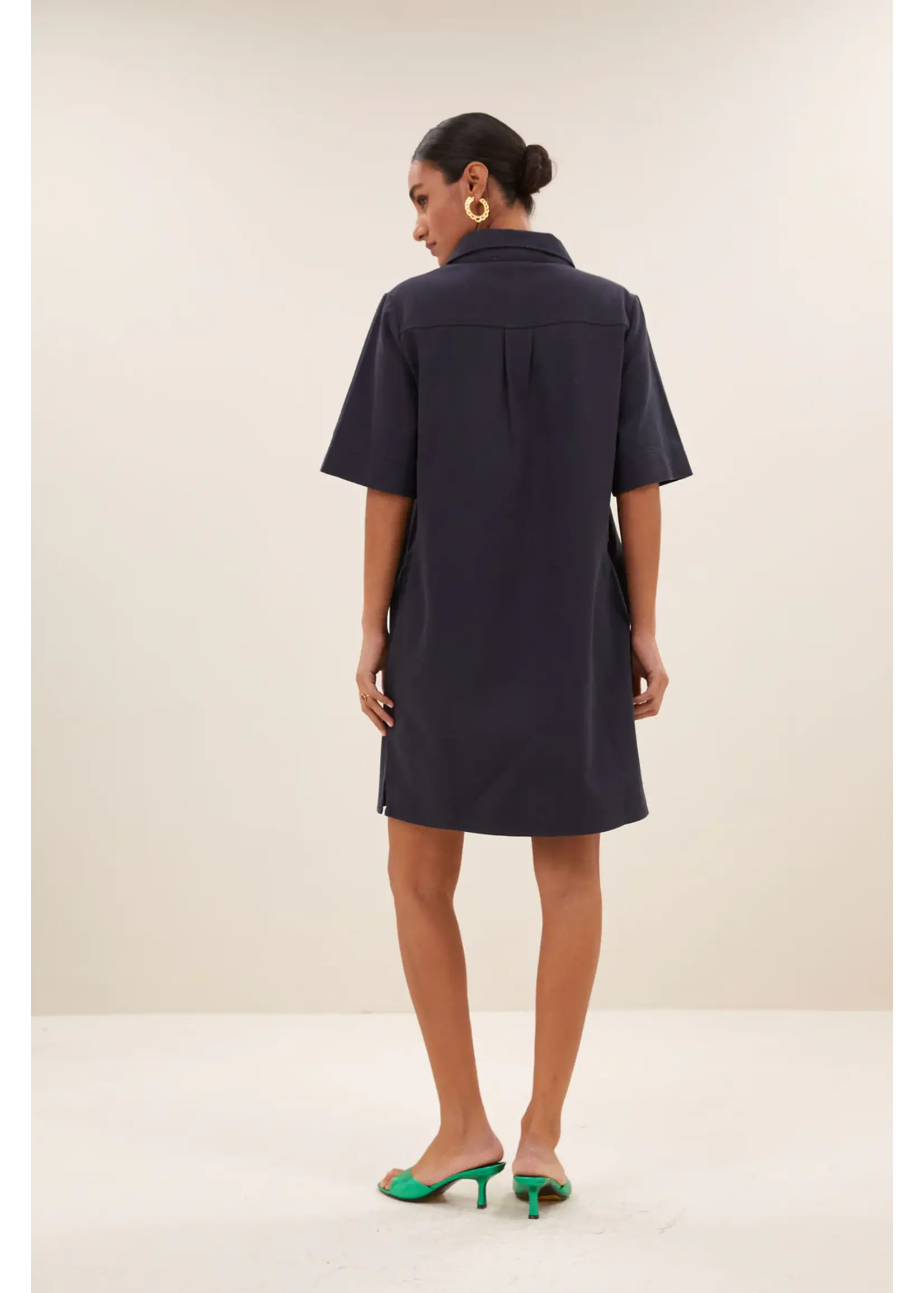 By-Bar By-Bar - Philipe Twill Jurk - Graphite