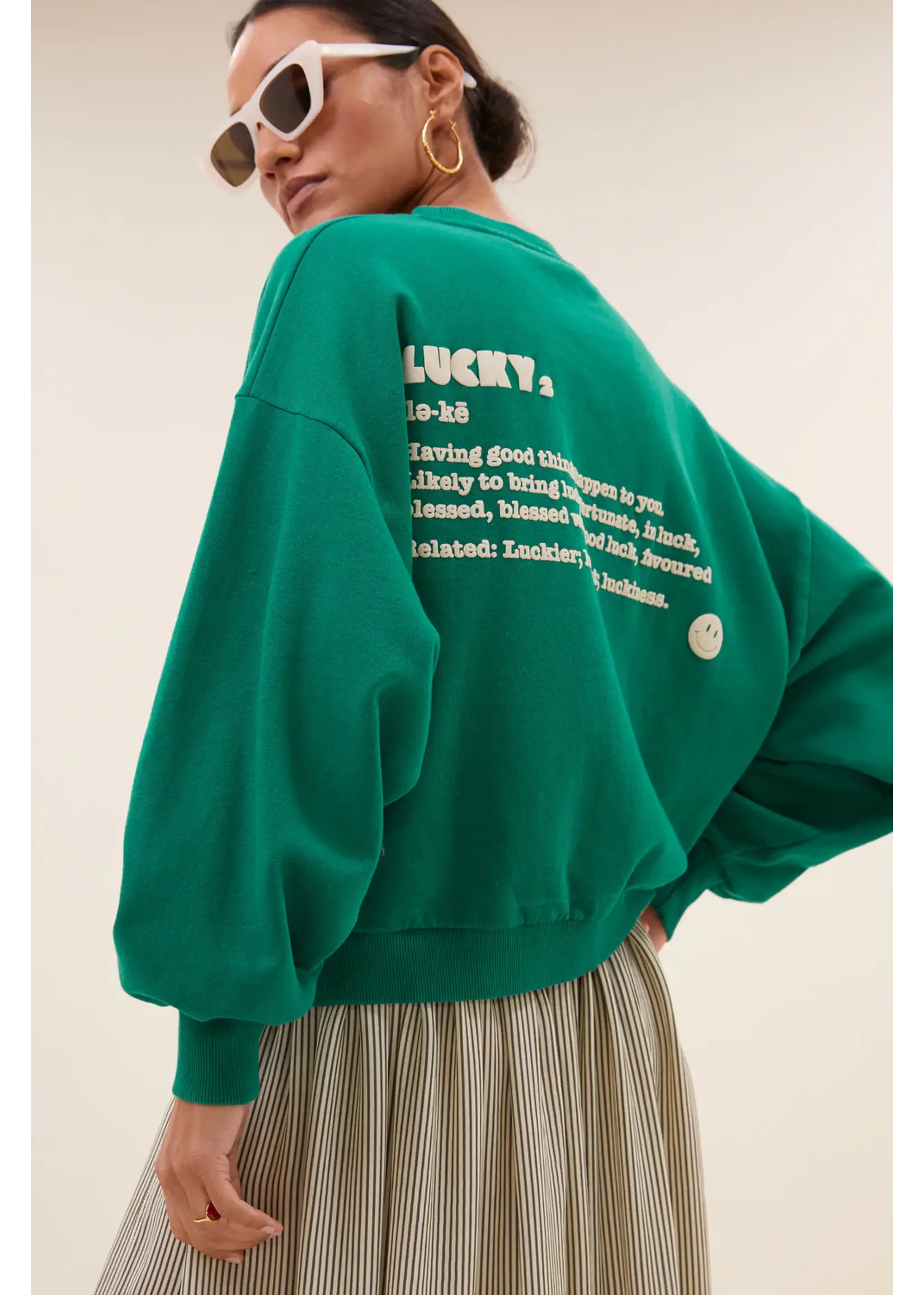 By-Bar By-Bar - Bibi Dictionary Sweater - Groen