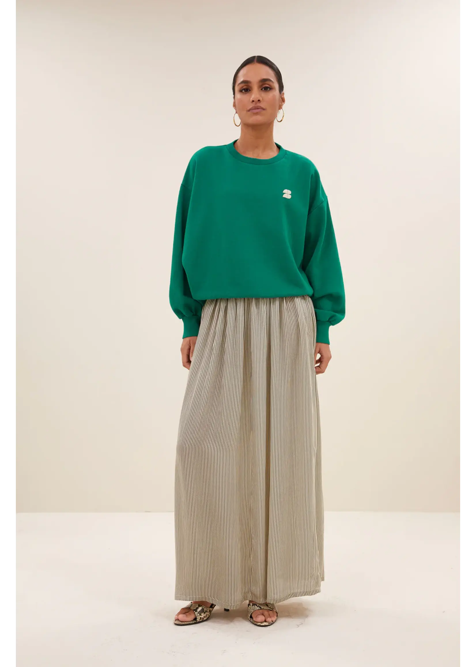 By-Bar By-Bar - Bibi Dictionary Sweater - Groen