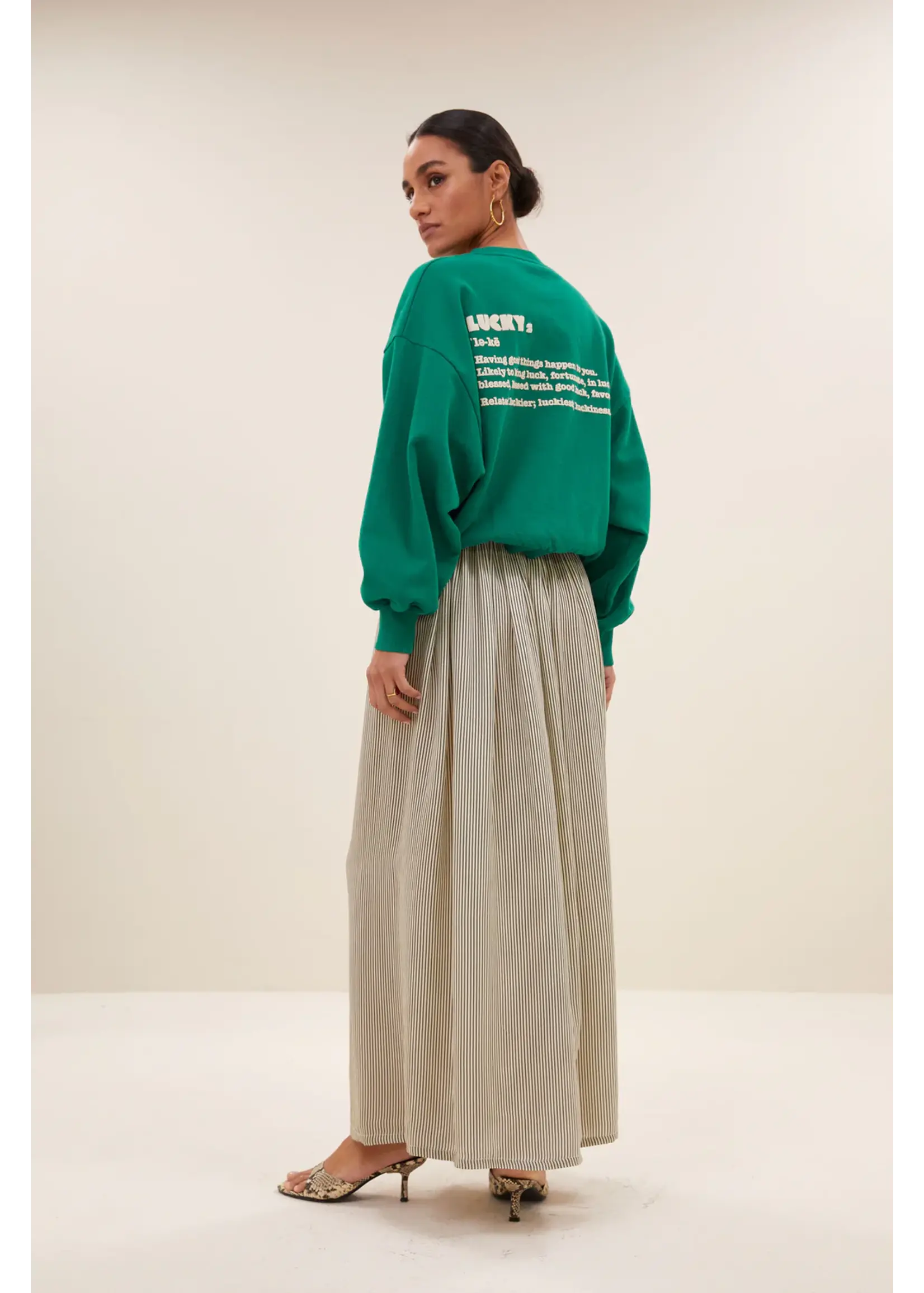 By-Bar By-Bar - Bibi Dictionary Sweater - Groen