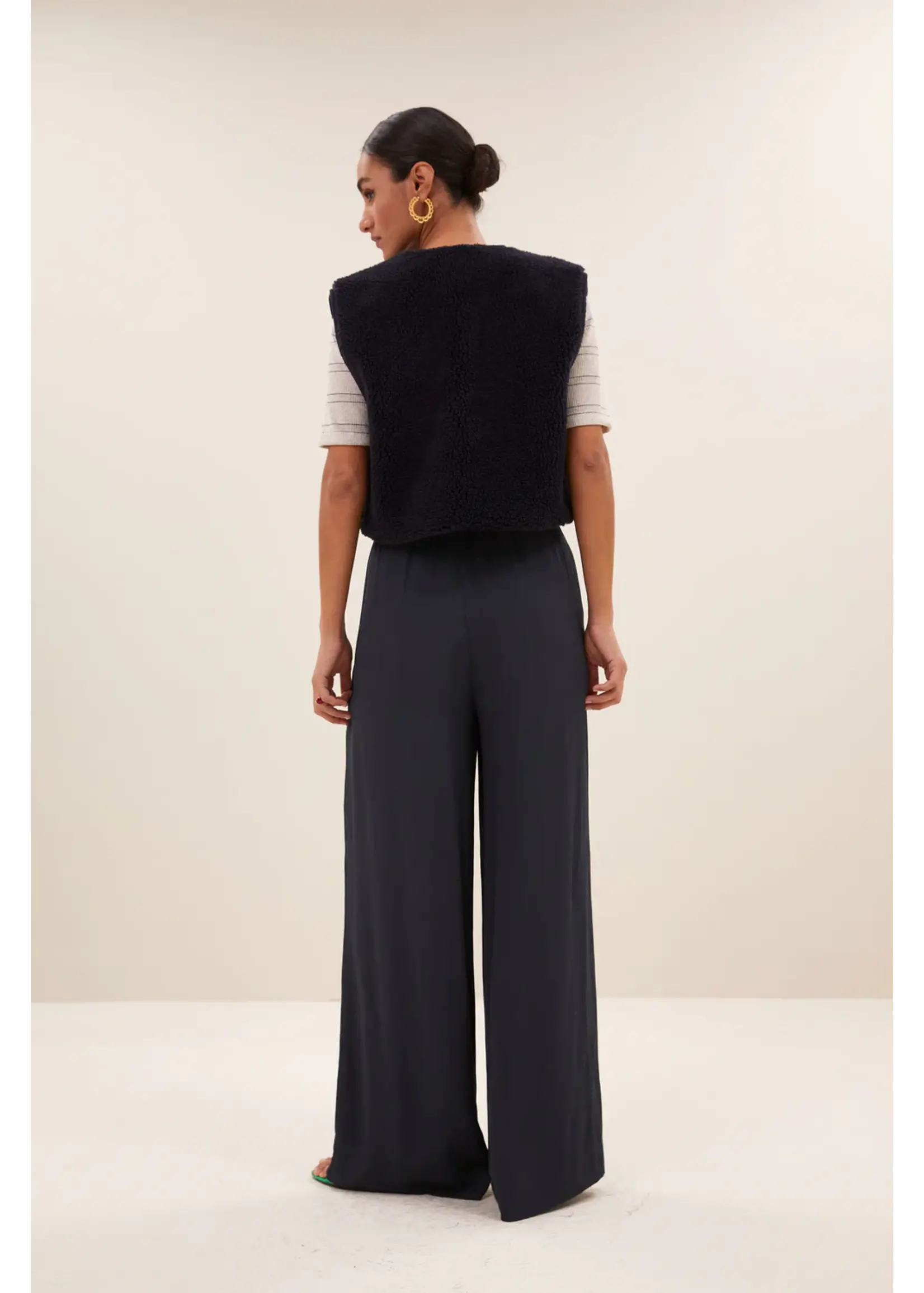 By-Bar By-Bar - Wolly Gilet - Donkerblauw