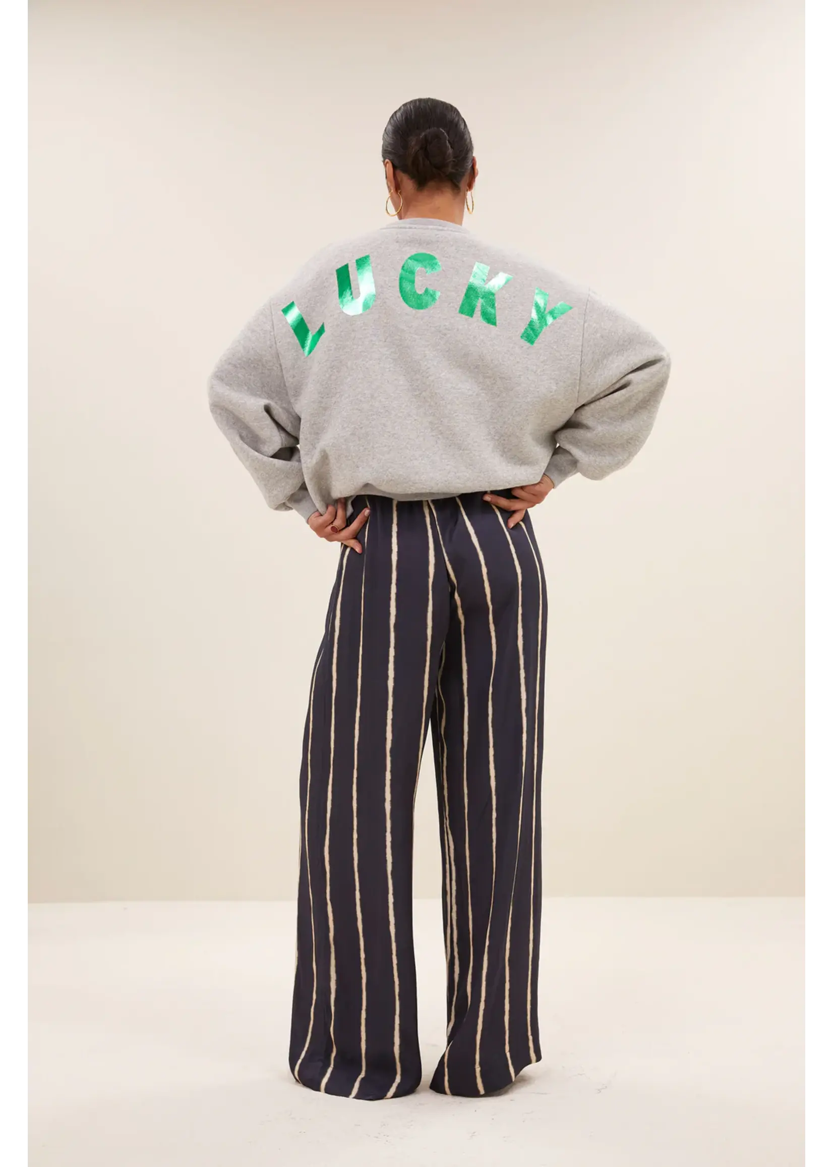 By-Bar By-Bar - Bibi Lucky Curve Sweater - Grijs