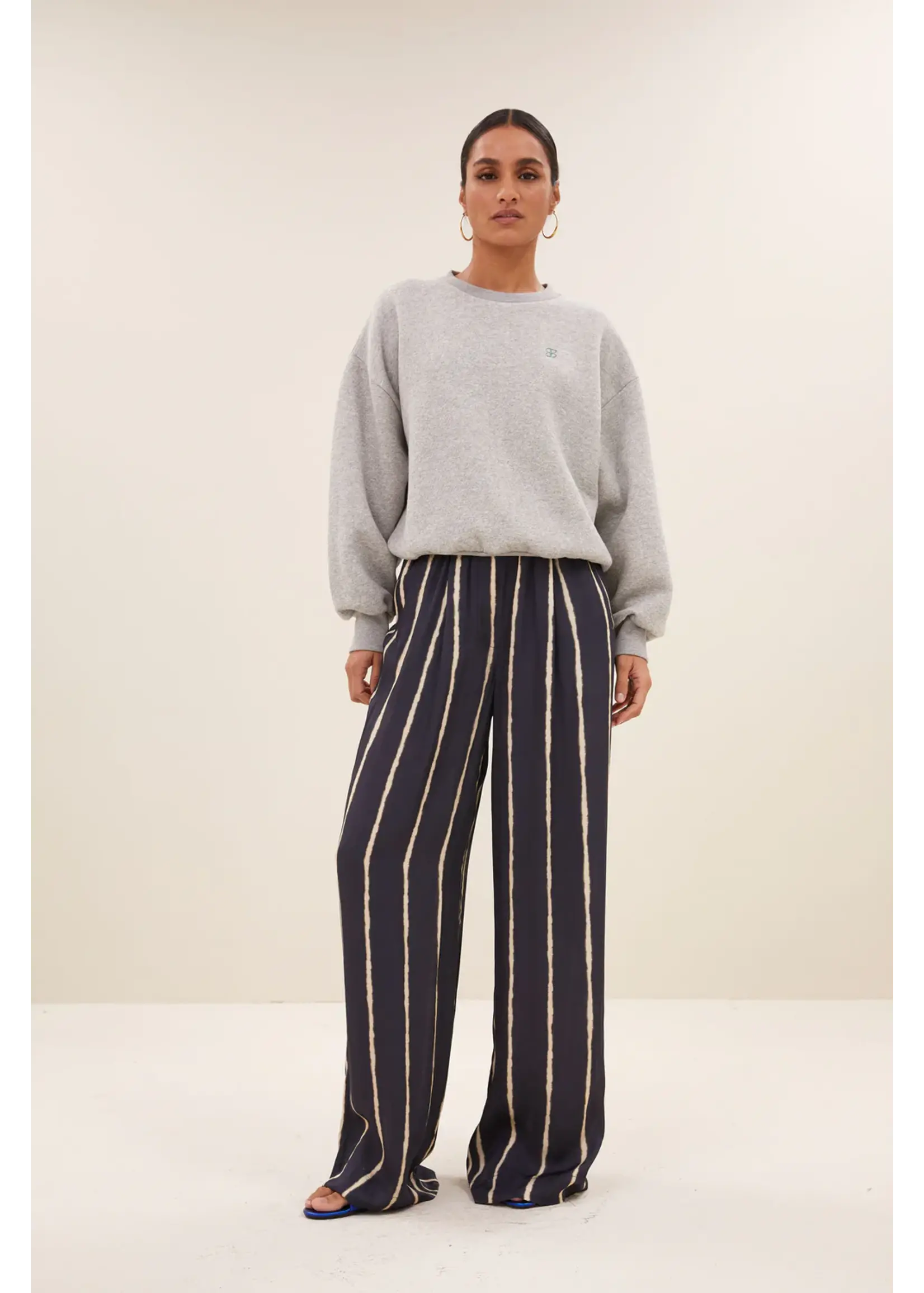 By-Bar By-Bar - Bibi Lucky Curve Sweater - Grijs