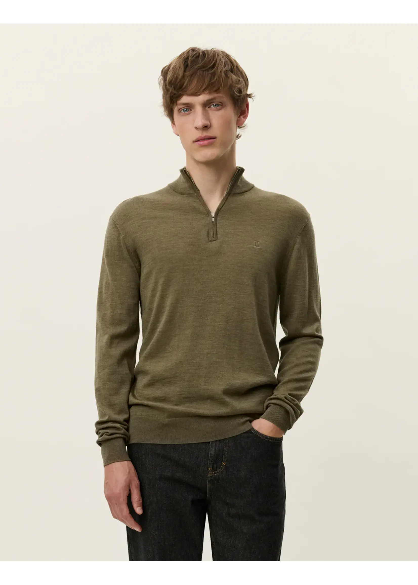 Les Deux Les Deux - Greyson Half-Zip Merino Knit - Verschillende Kleuren