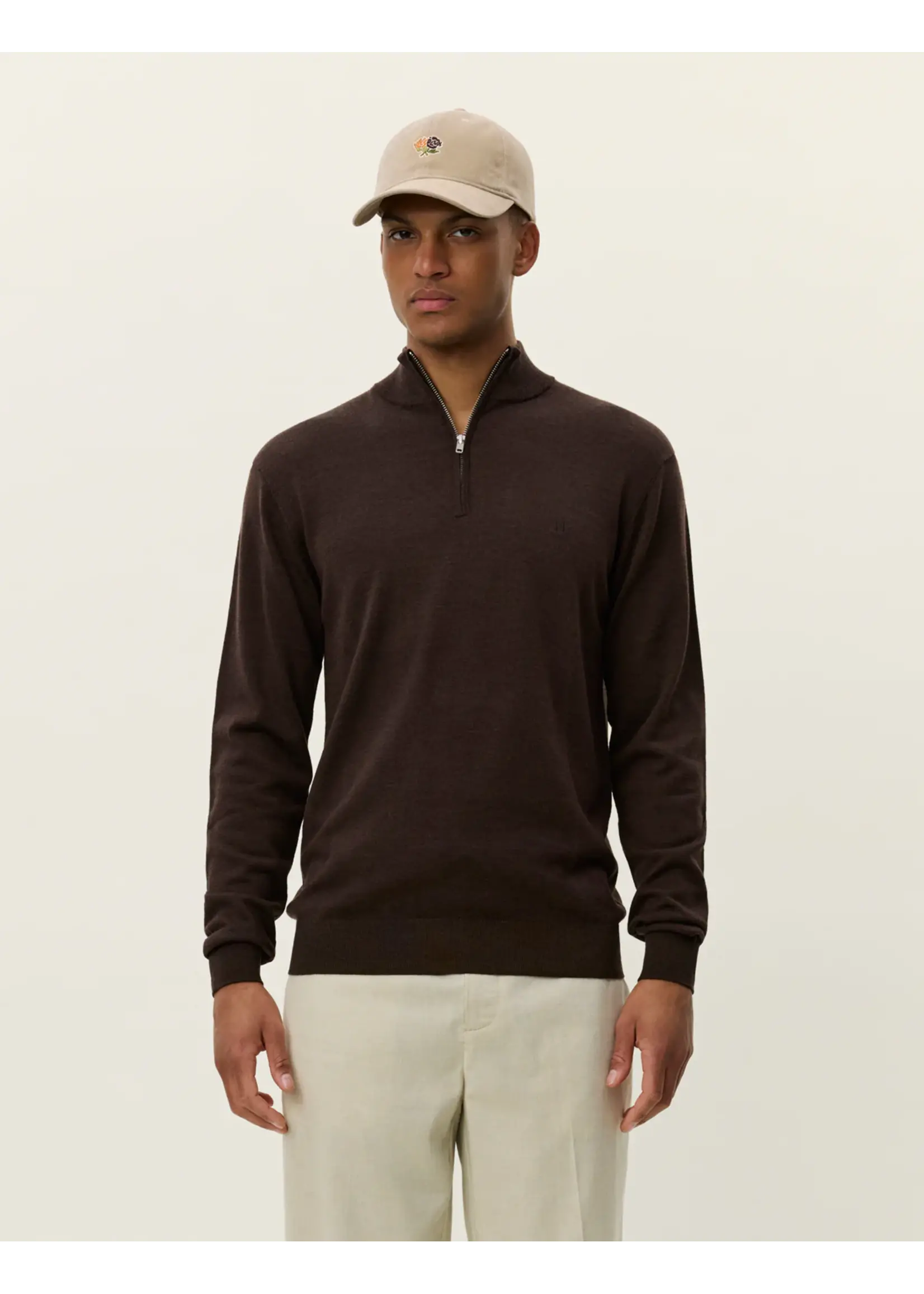 Les Deux Les Deux - Greyson Half-Zip Merino Knit - Verschillende Kleuren
