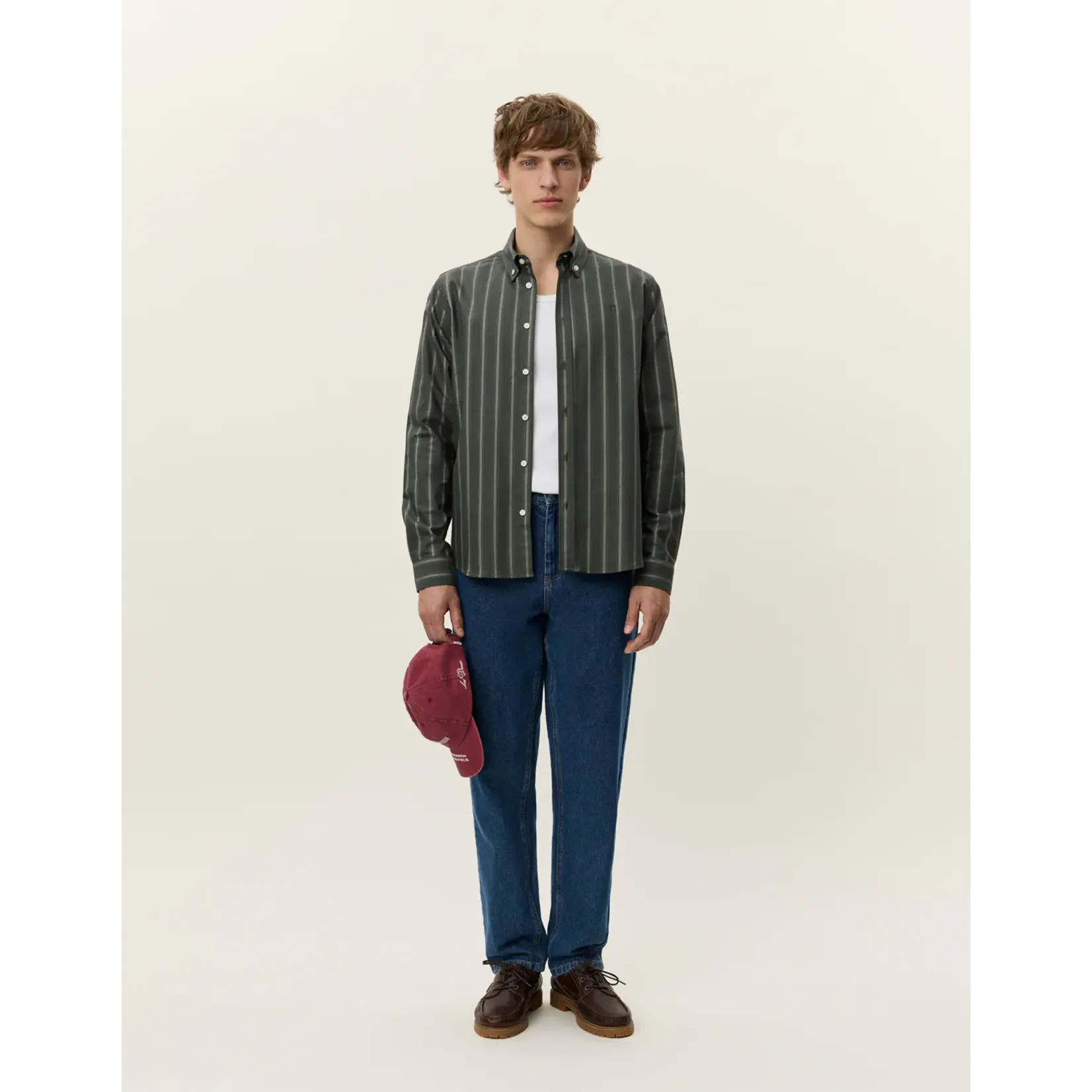 Les Deux Les Deux - Konrad Striped Oxford Shirt - Verschillende kleuren verkrijgbaar