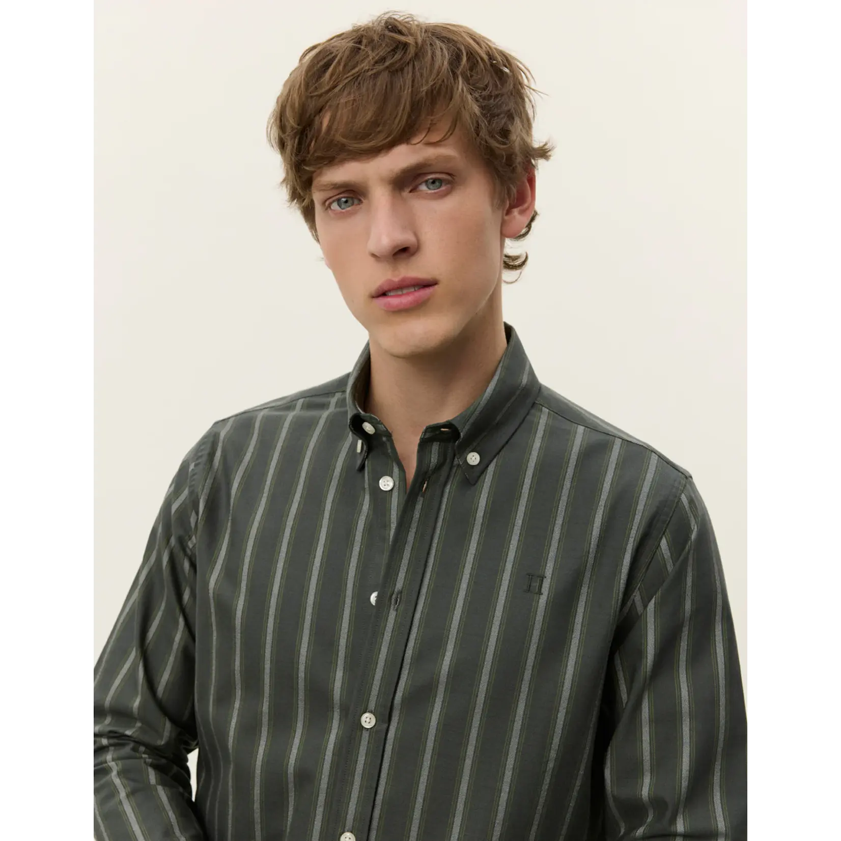Les Deux Les Deux - Konrad Striped Oxford Shirt - Verschillende kleuren verkrijgbaar