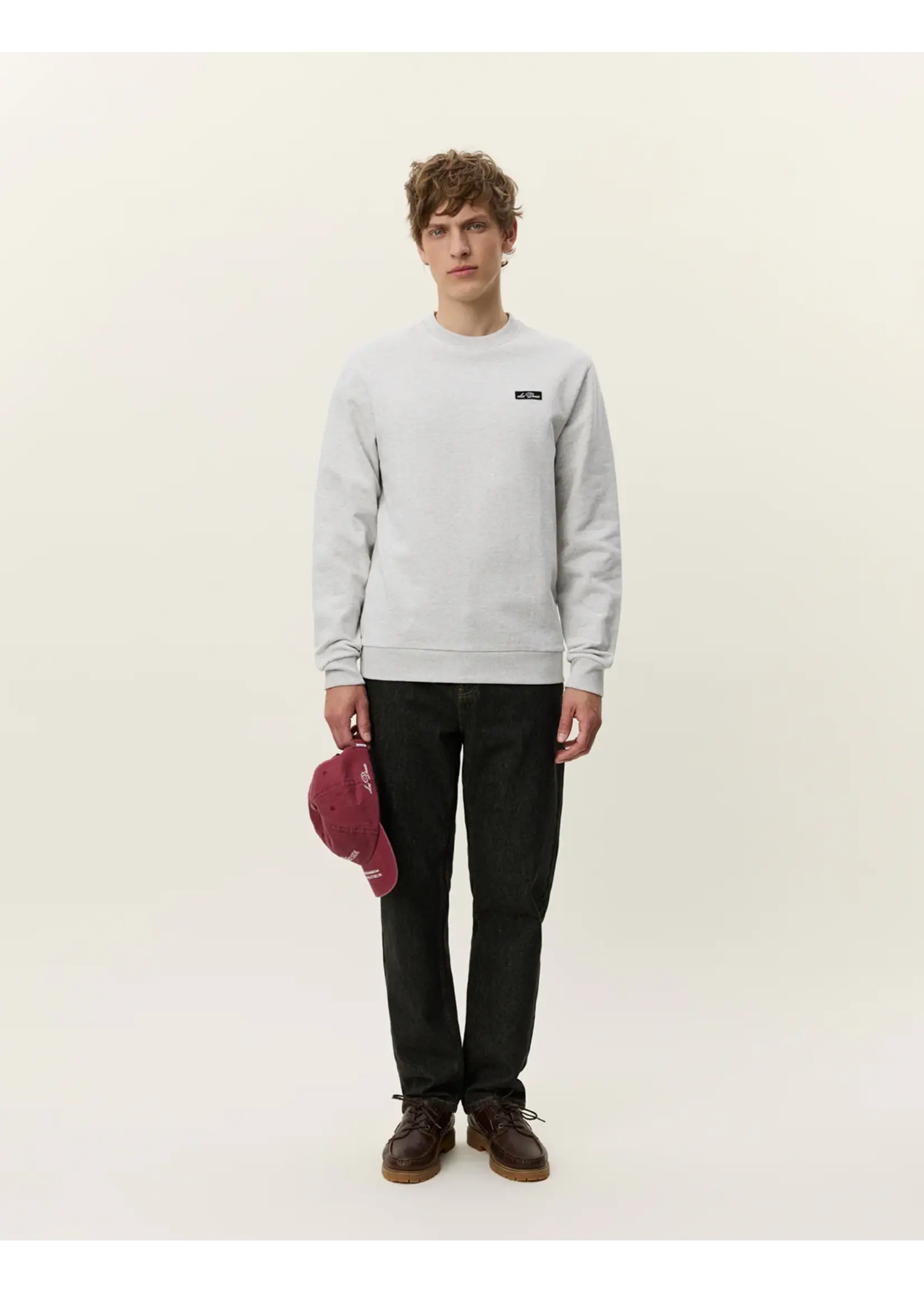 Les Deux Les Deux - Patch Sweatshirt - Snow Melange