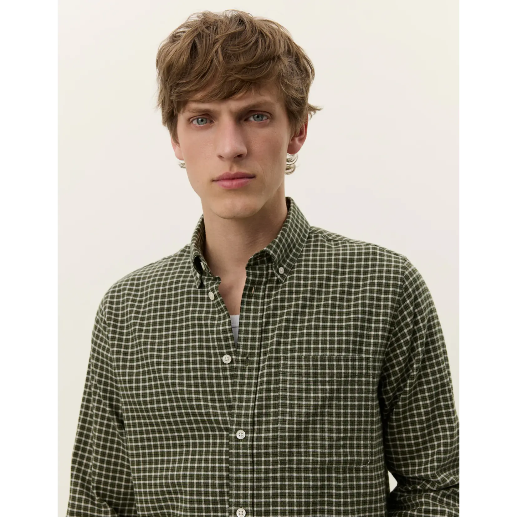 Les Deux Les Deux - Konrad Check Flannel Shirt - Light Sand
