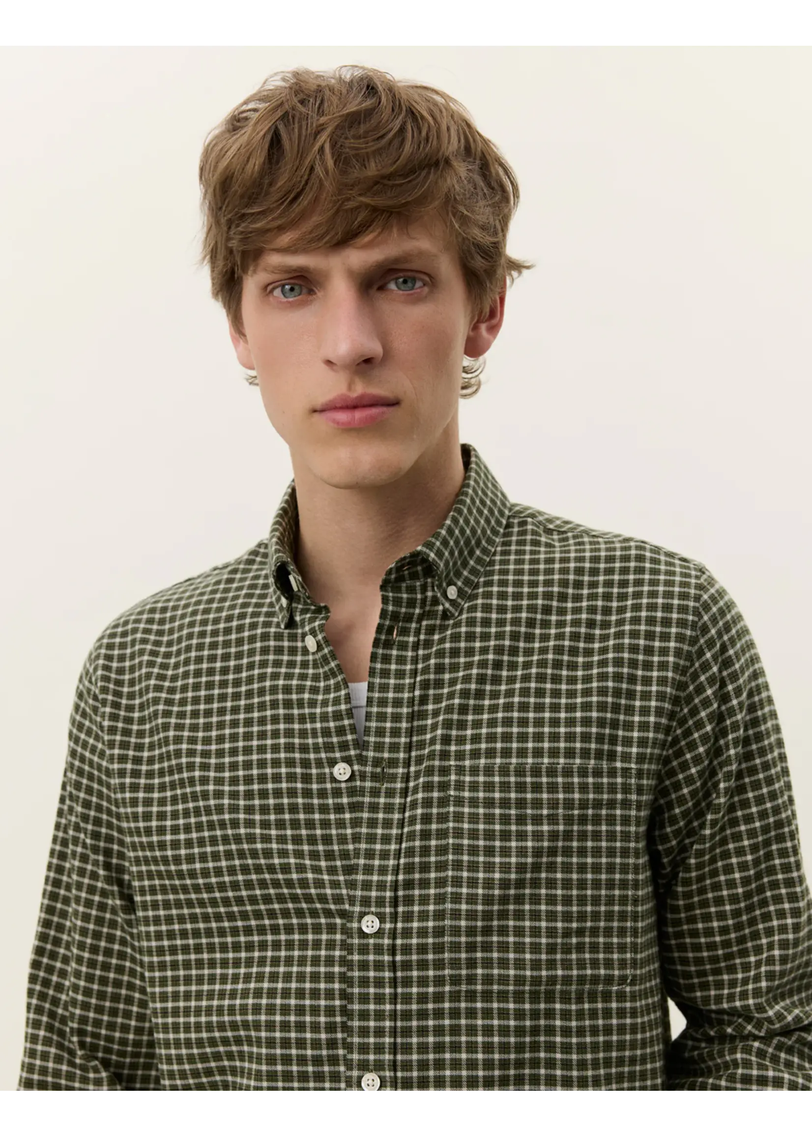 Les Deux Les Deux - Konrad Check Flannel Shirt - Light Sand