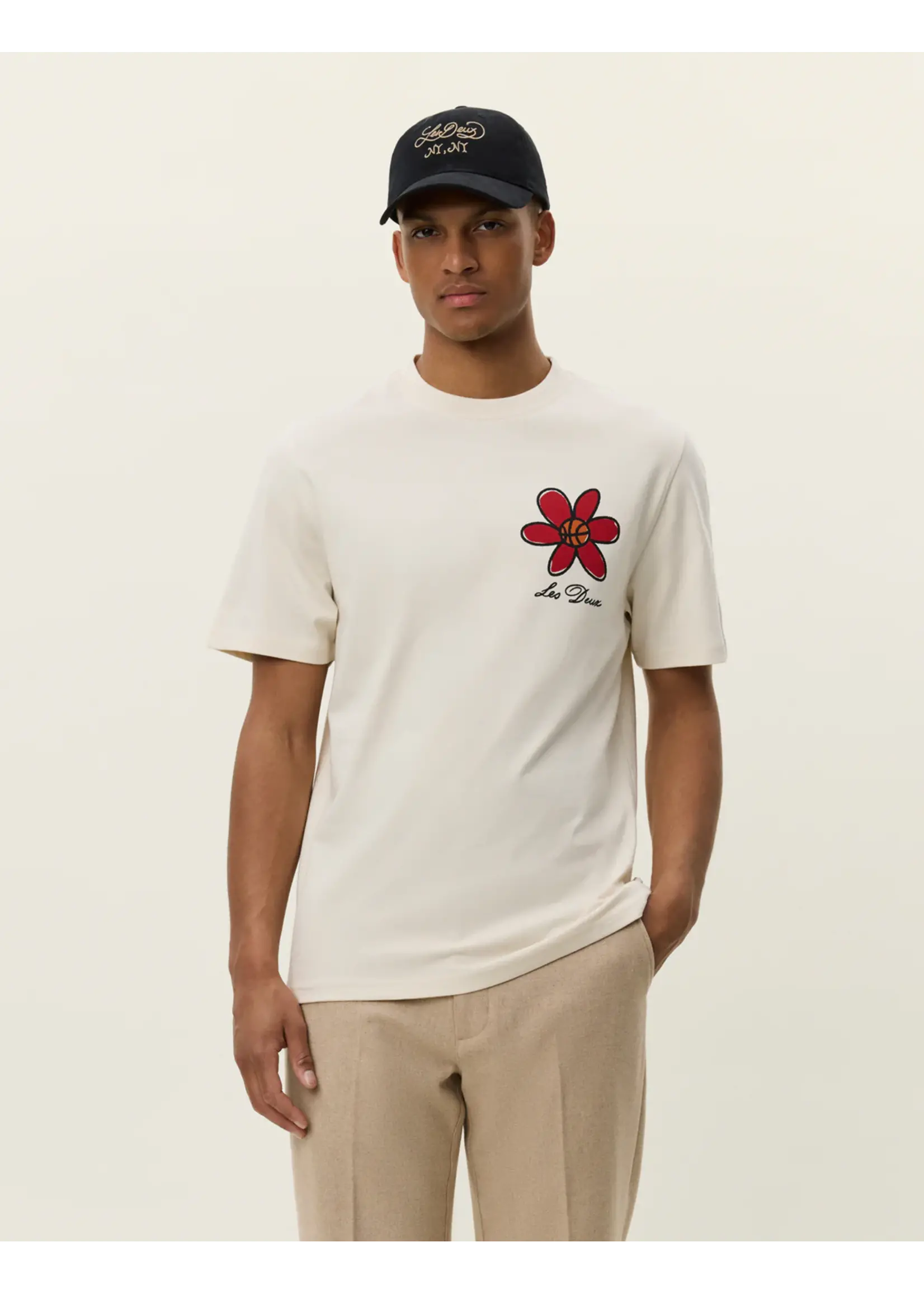 Les Deux Les Deux - Flower Basket T-shirt - Ivory