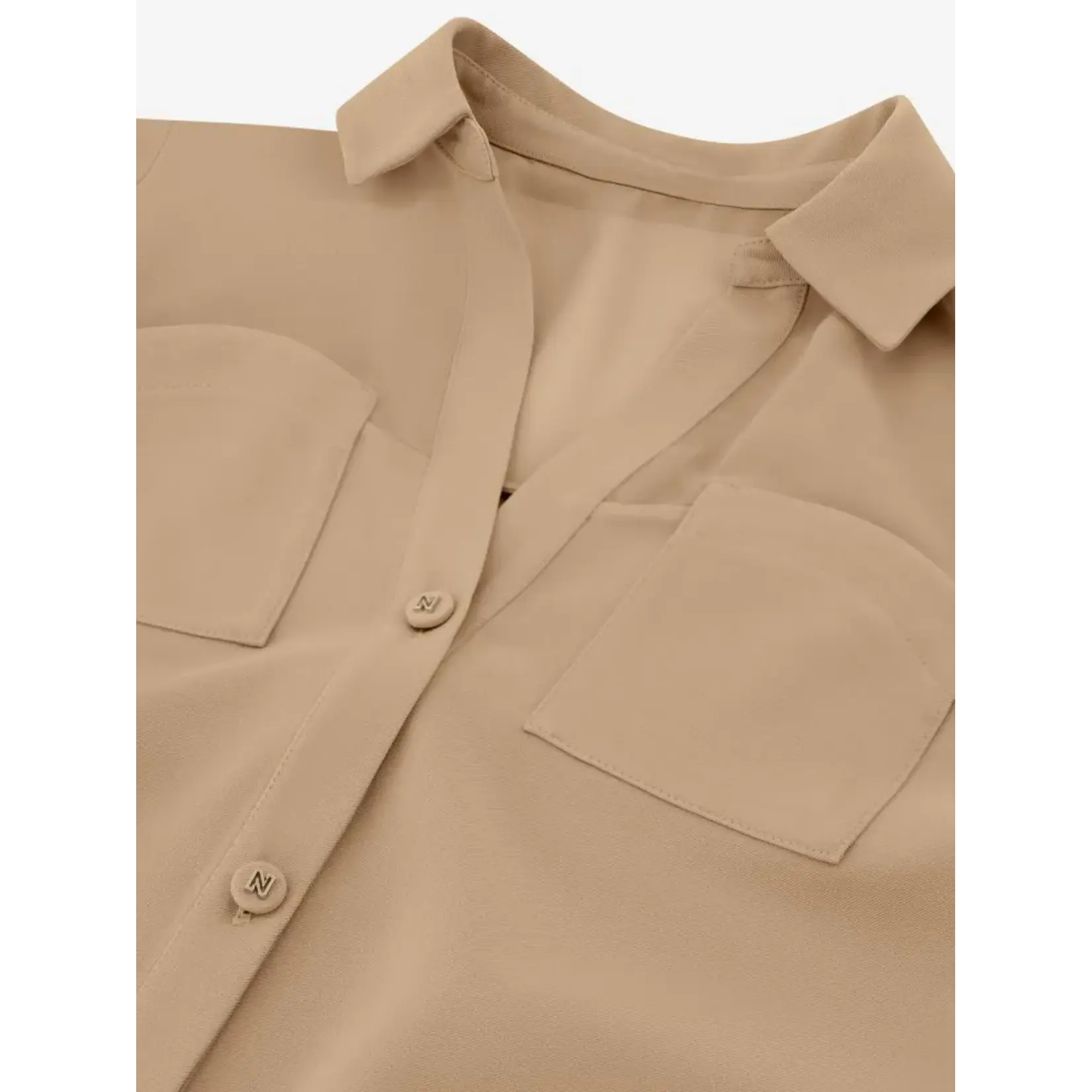 NIKKIE NIKKIE - Larisa Blouse - Hazelnut