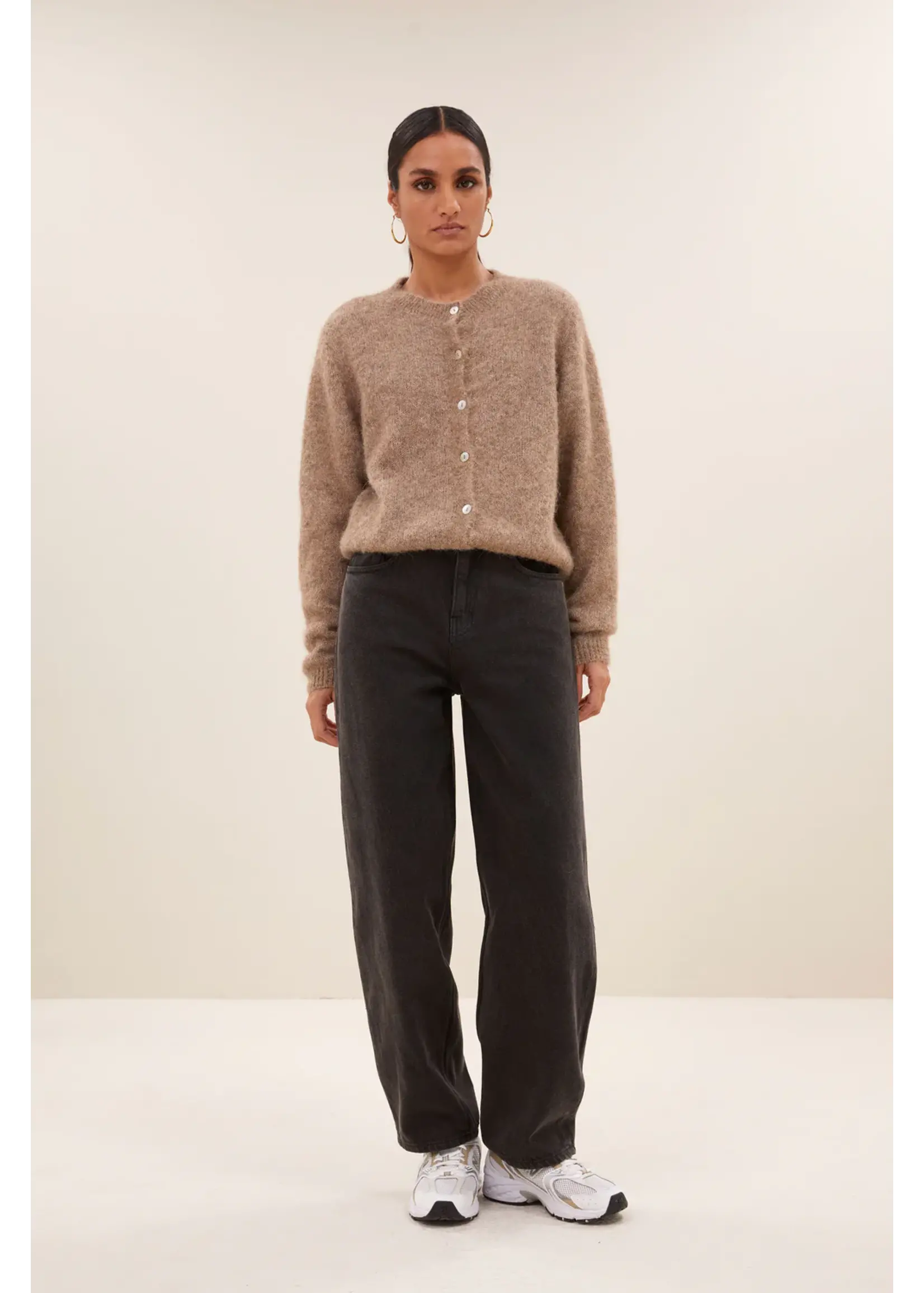 By-Bar By-Bar- Cleo Natural Cardigan - Biscuit