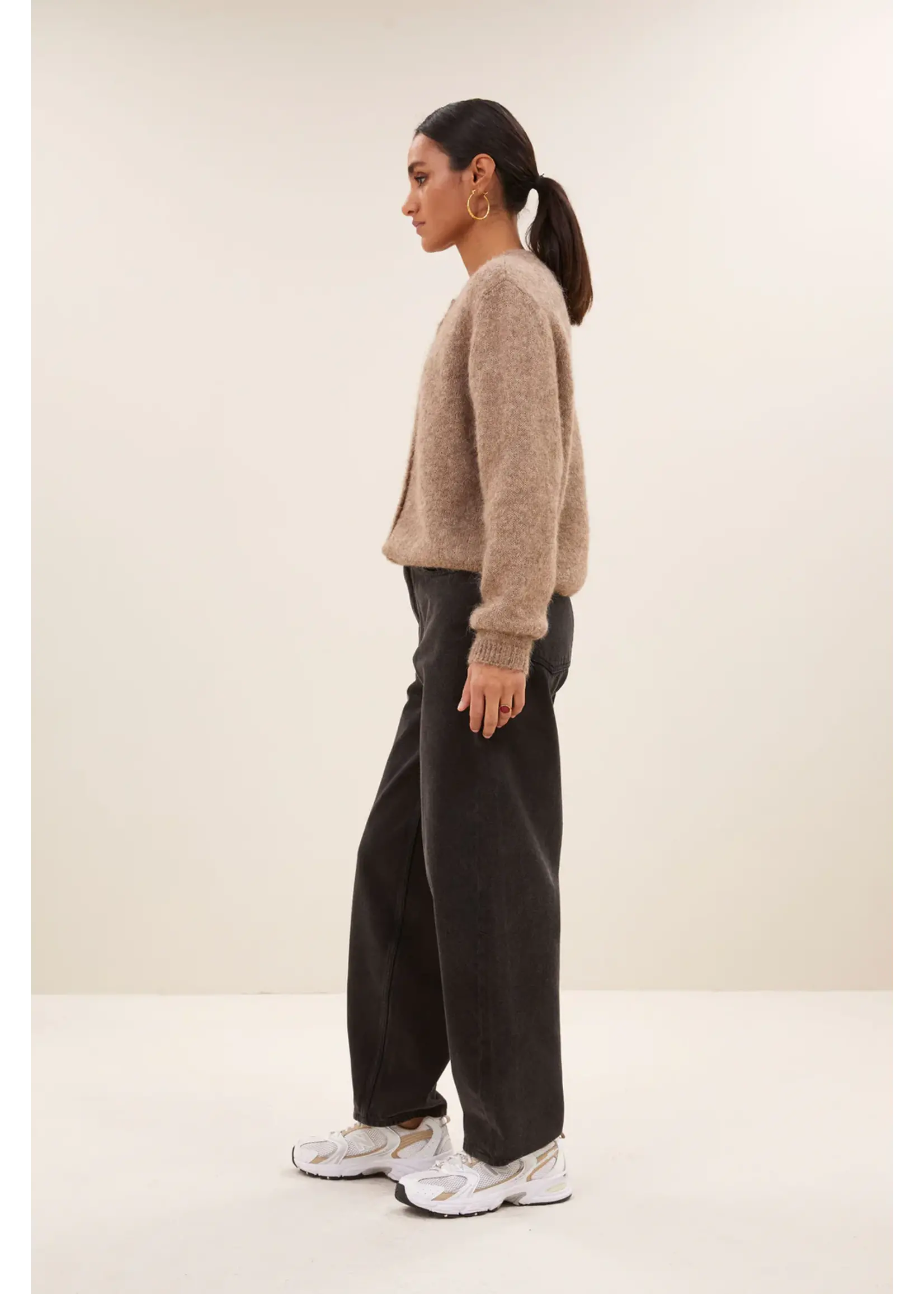 By-Bar By-Bar- Cleo Natural Cardigan - Biscuit