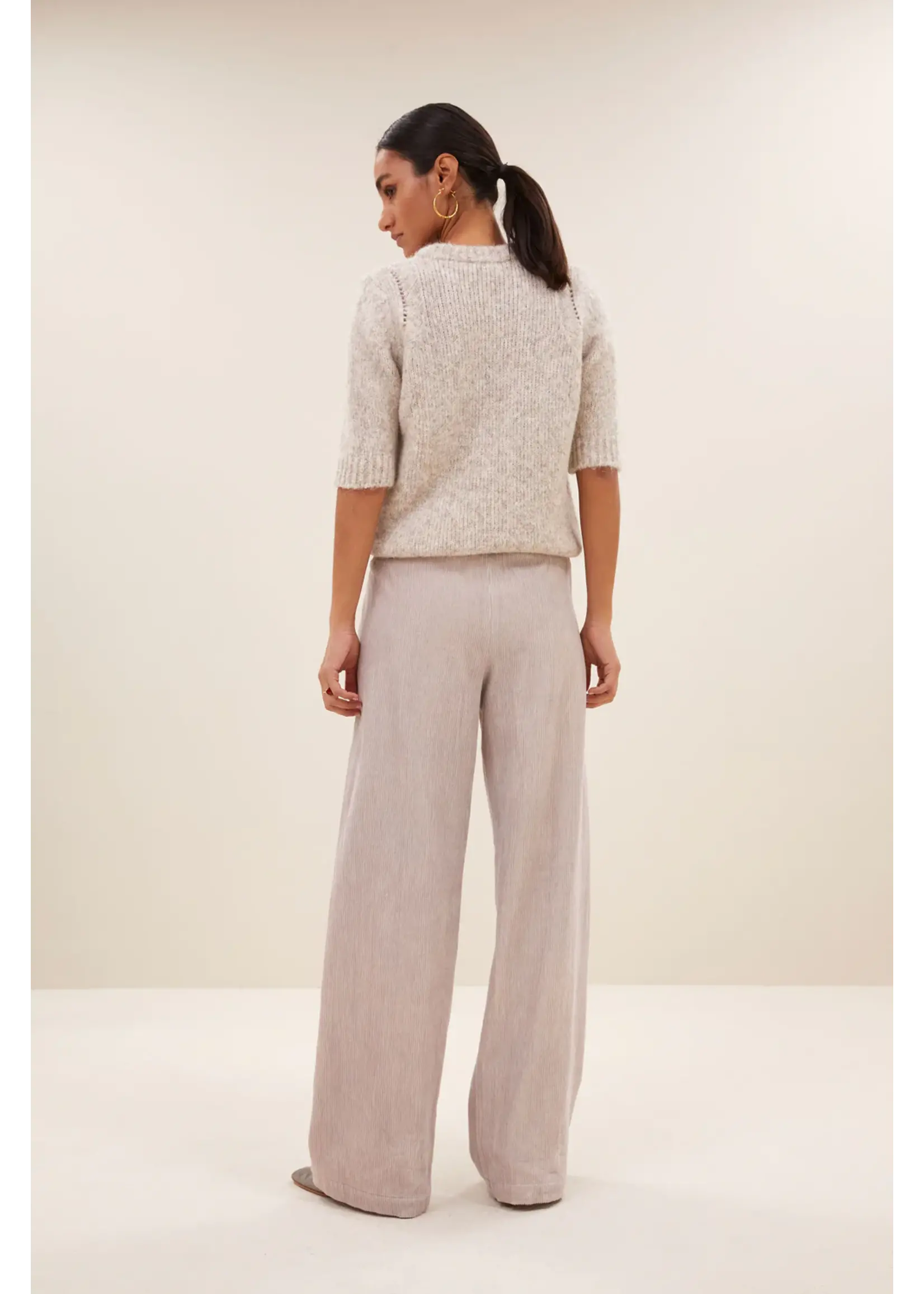 By-Bar By-Bar- Odin Cord Pants - Light Chalk