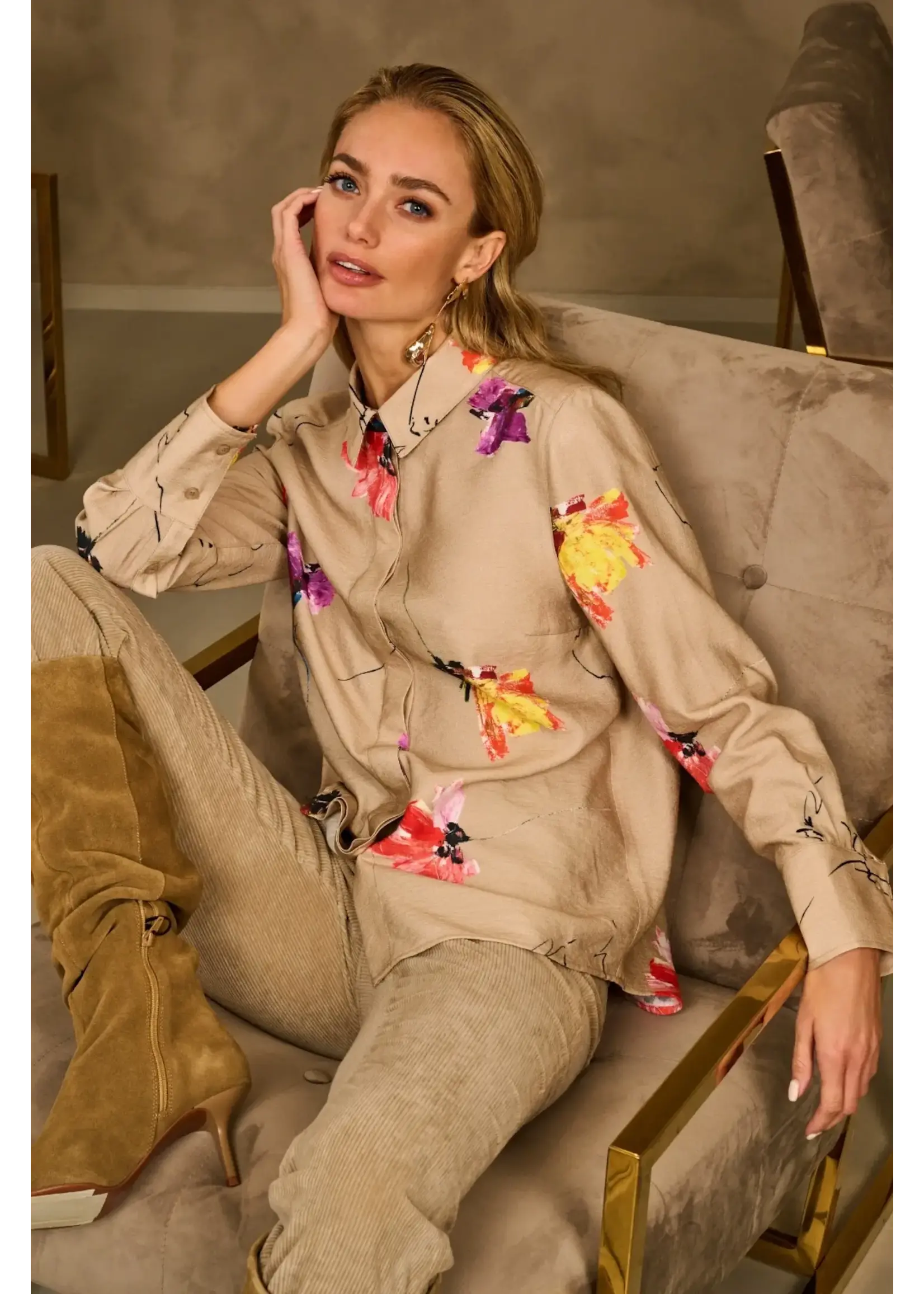 Due Amanti Due Amanti - Nagela Blouse - Beige