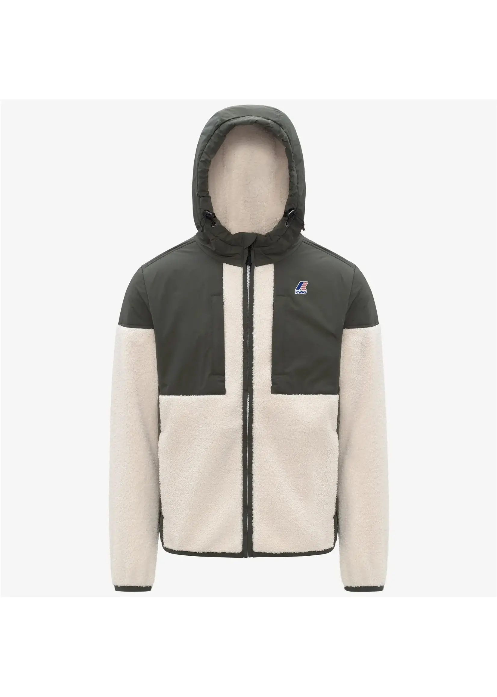 K-WAY K-WAY - Samson 4.0 Orsetto - Green Blackish/Ecru