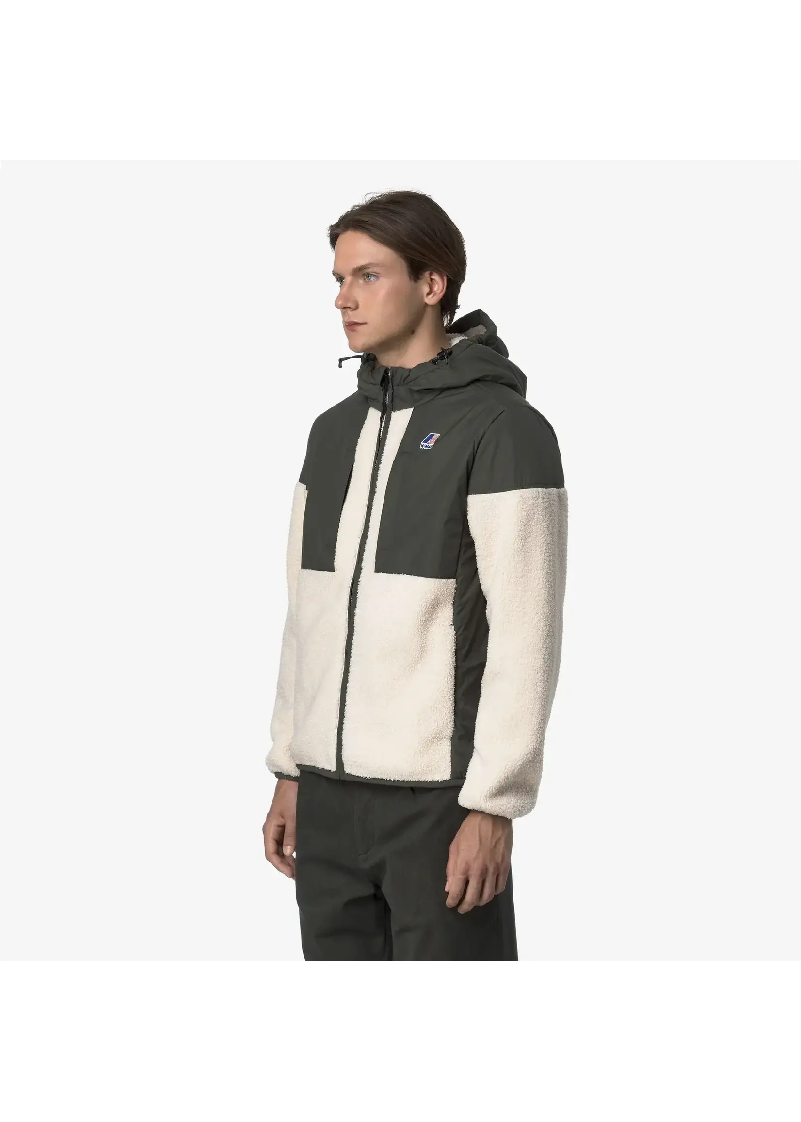 K-WAY K-WAY - Samson 4.0 Orsetto - Green Blackish/Ecru