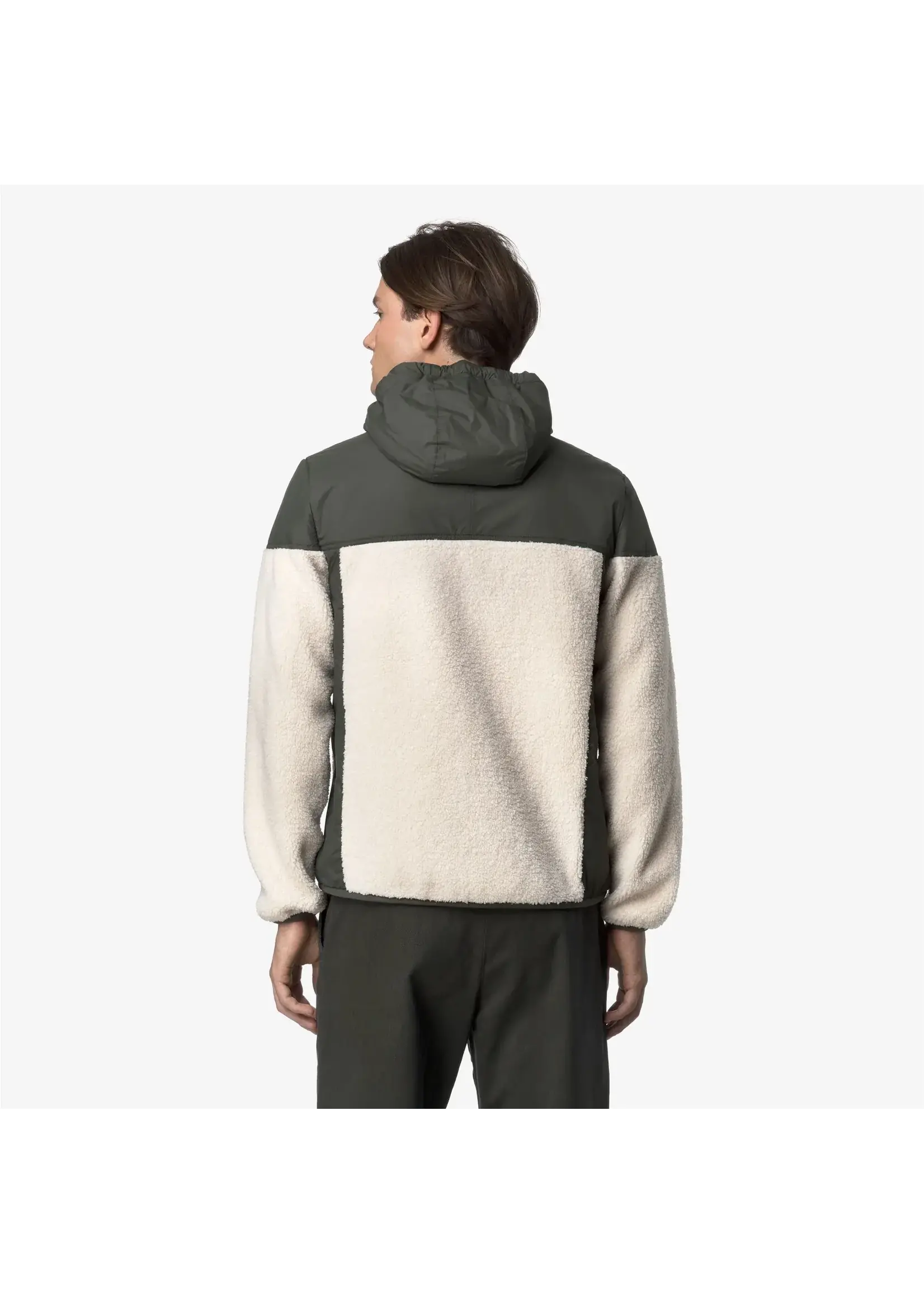 K-WAY K-WAY - Samson 4.0 Orsetto - Green Blackish/Ecru