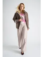 Marie Méro Marie Méro - Frosty Rose Pull -  Brown/Fuxia