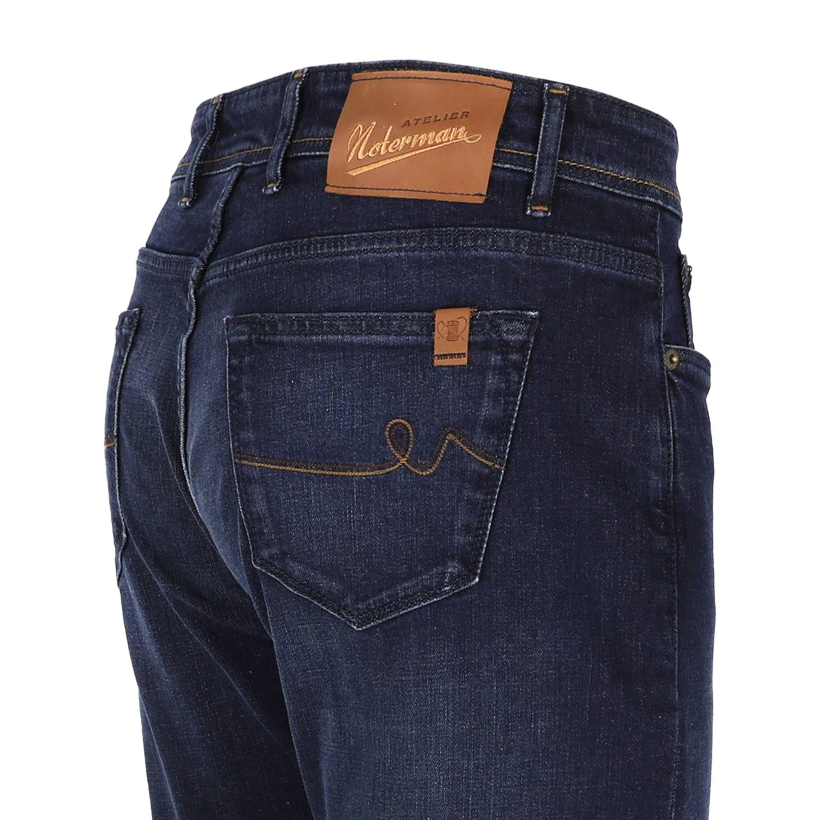 Atelier Noterman Atelier Noterman - Relax  Fit Jeans ATN01rg - Donker Denim