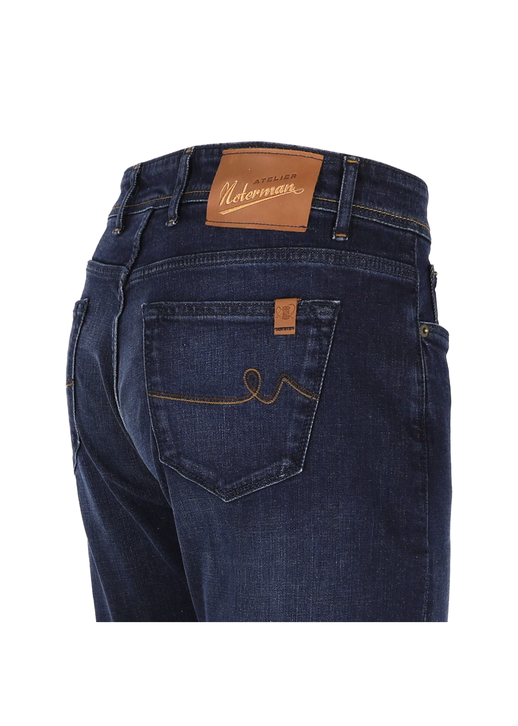 Atelier Noterman Atelier Noterman - Relax  Fit Jeans ATN01rg - Donker Denim