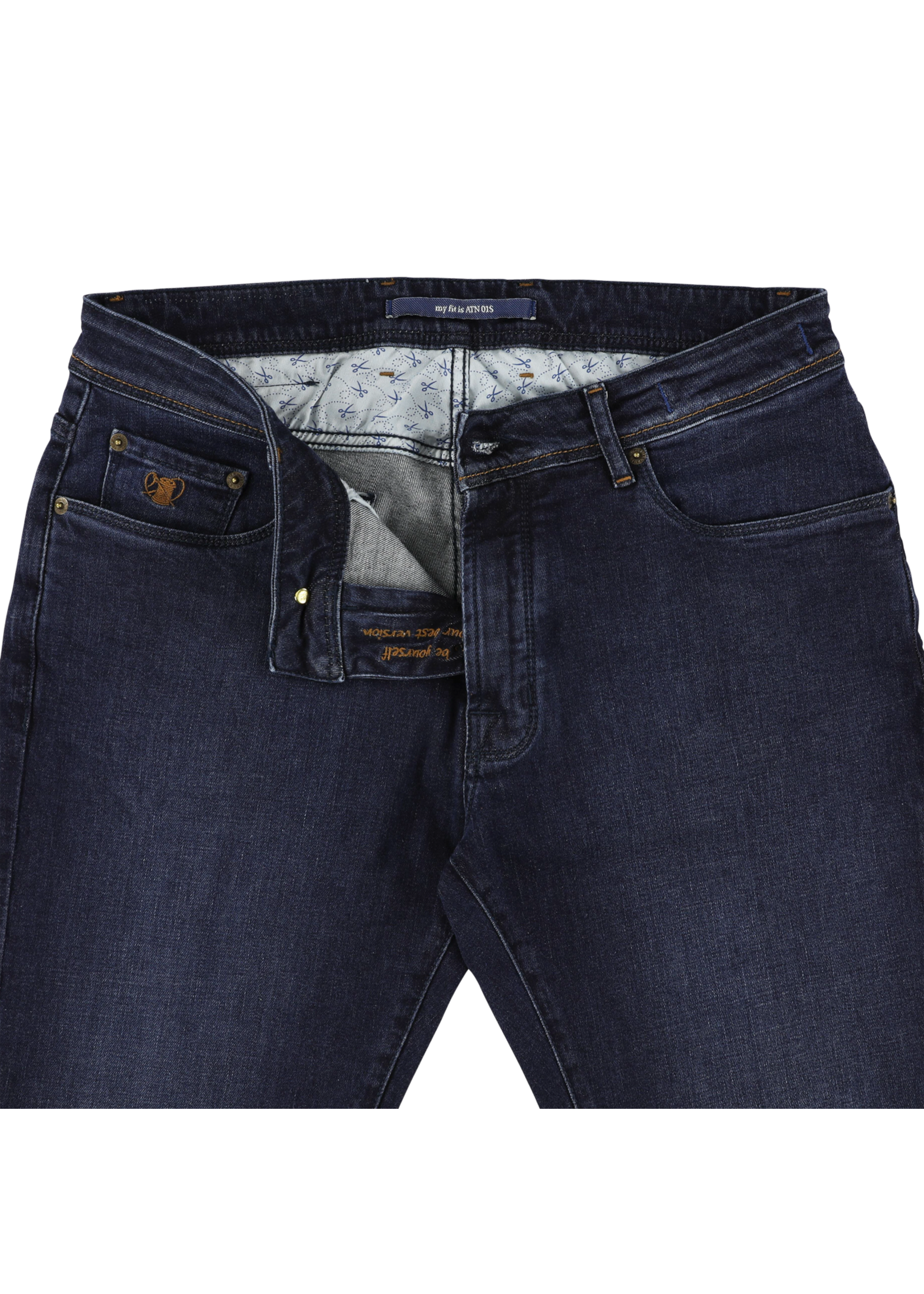 Atelier Noterman Atelier Noterman - Slim Fit Jeans ATN01S - Donker Denim