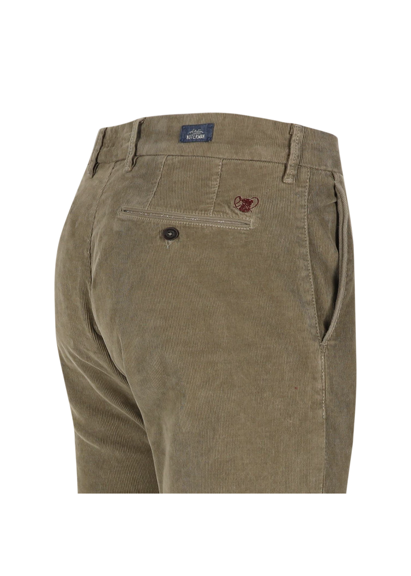Atelier Noterman Atelier Noterman - Slim Fit Velours Chino - Kaki