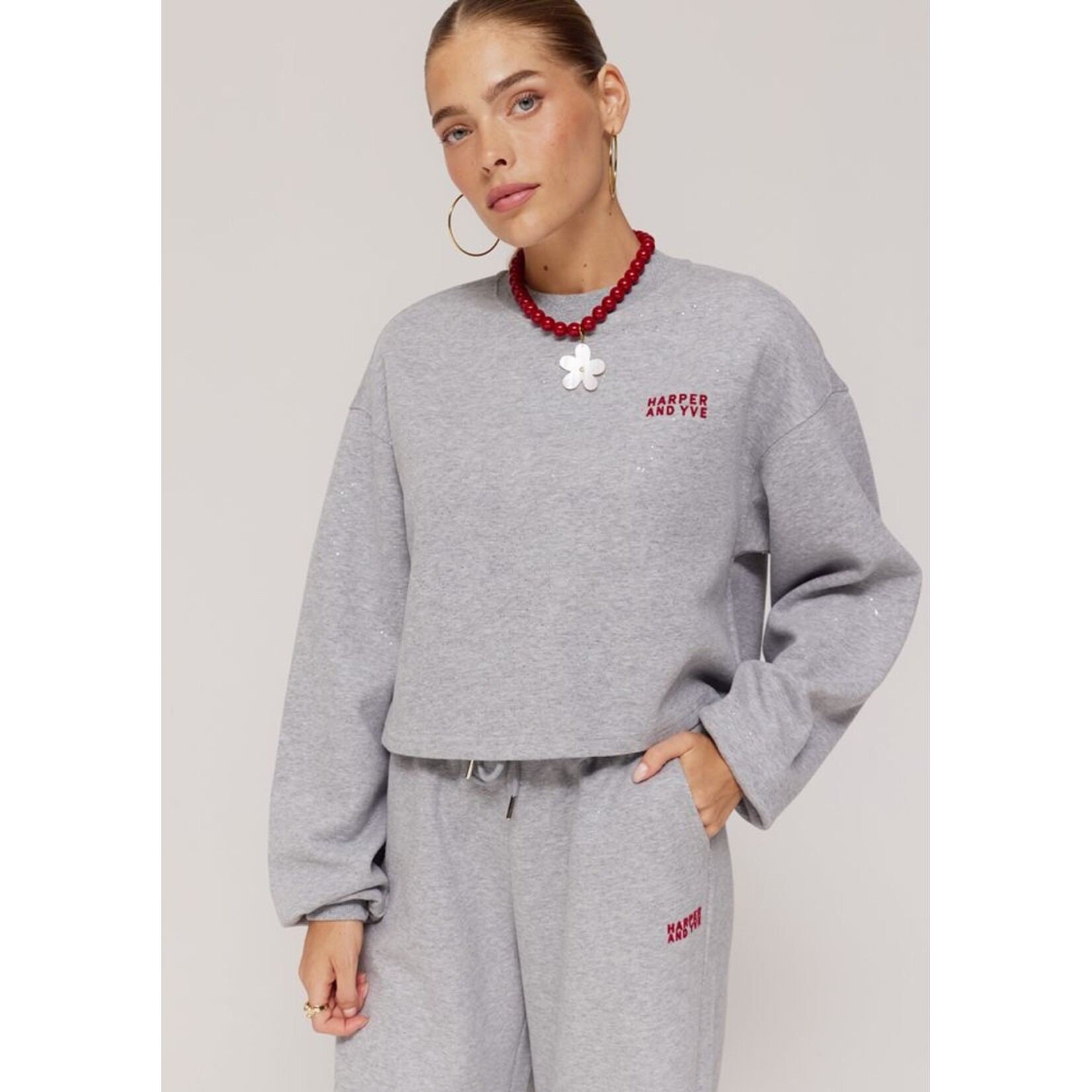 Harper&Yve Harper&Yve - Darcy Sweater - Grijs/Glitter