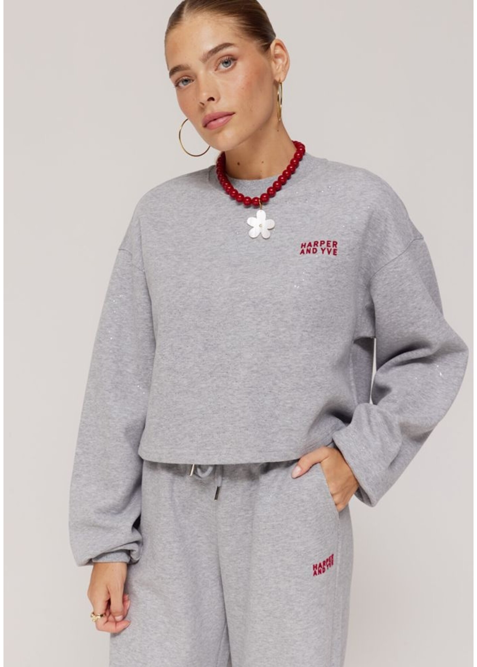 Harper&Yve Harper&Yve - Darcy Sweater - Grijs/Glitter