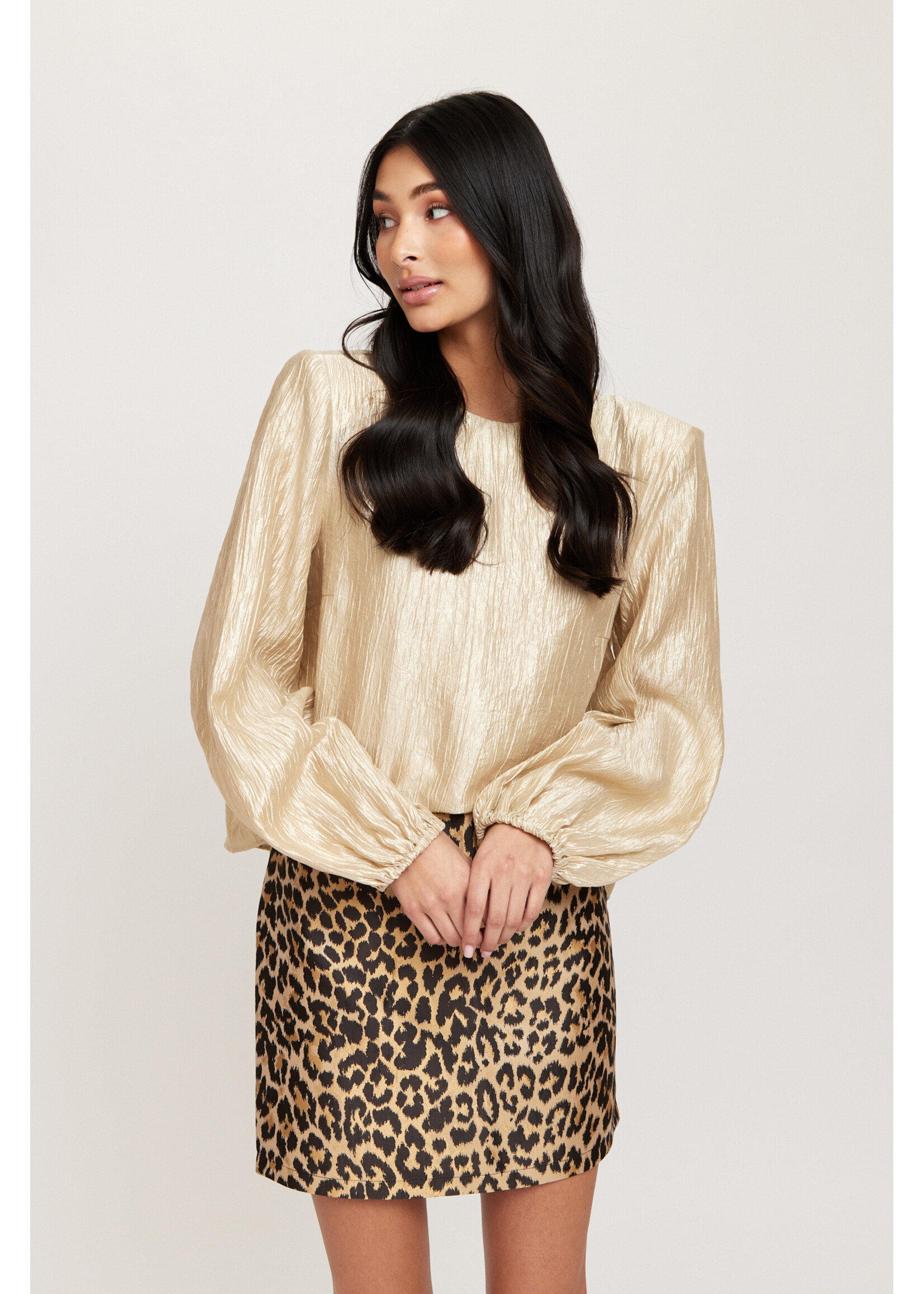 Rut&Circle Rut&Circle - Johanna Blouse - Champagne