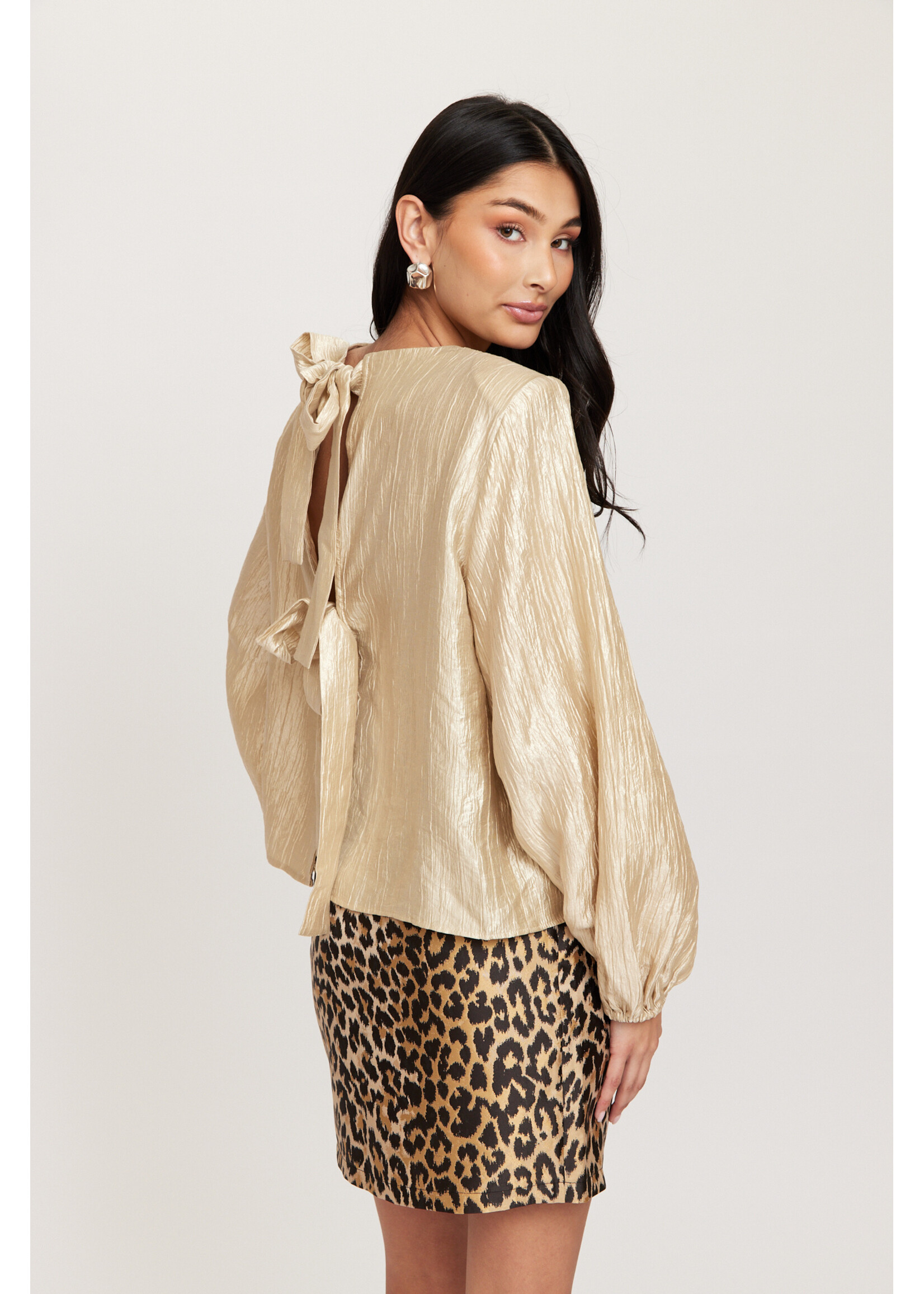 Rut&Circle Rut&Circle - Johanna Blouse - Champagne