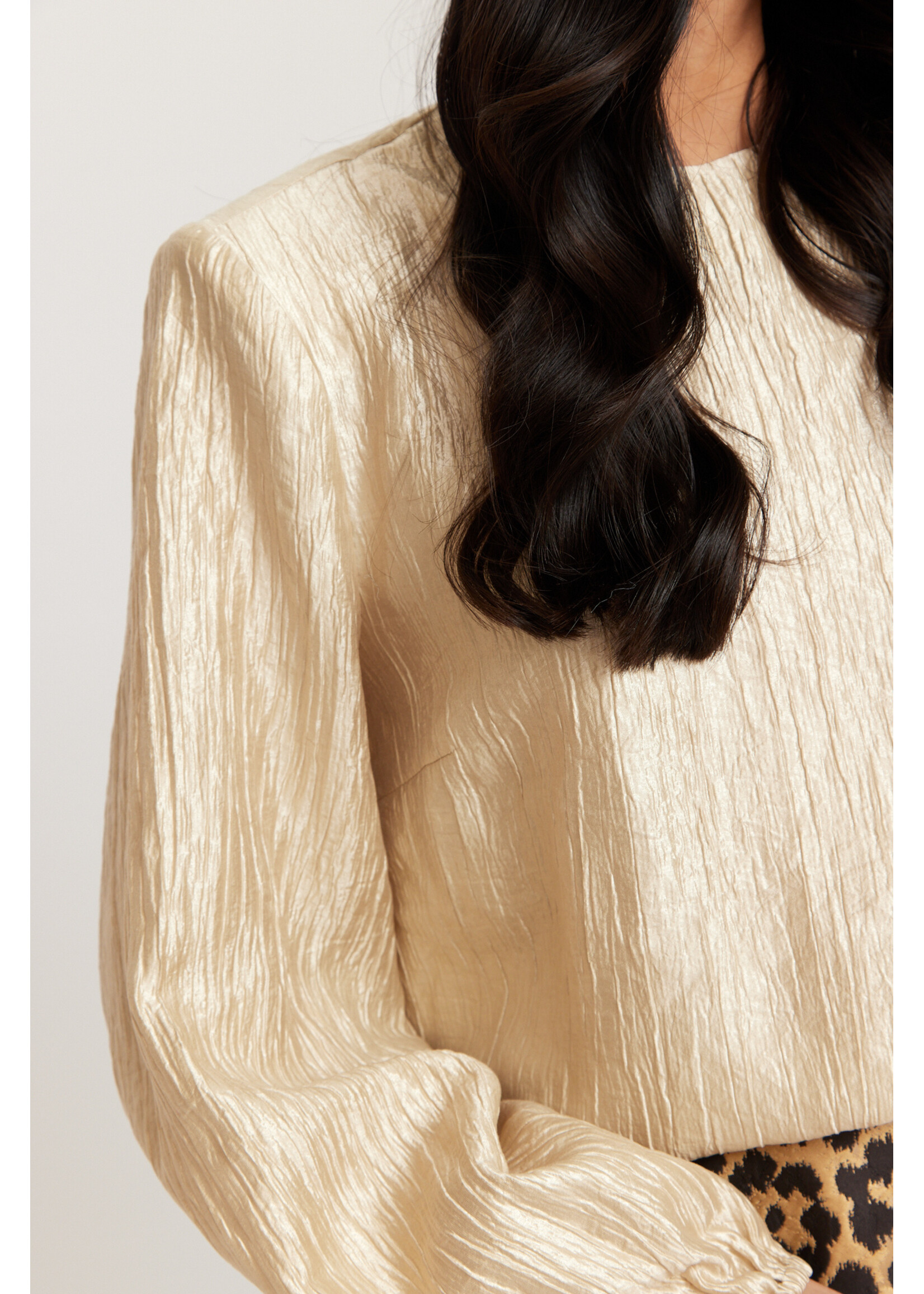 Rut&Circle Rut&Circle - Johanna Blouse - Champagne