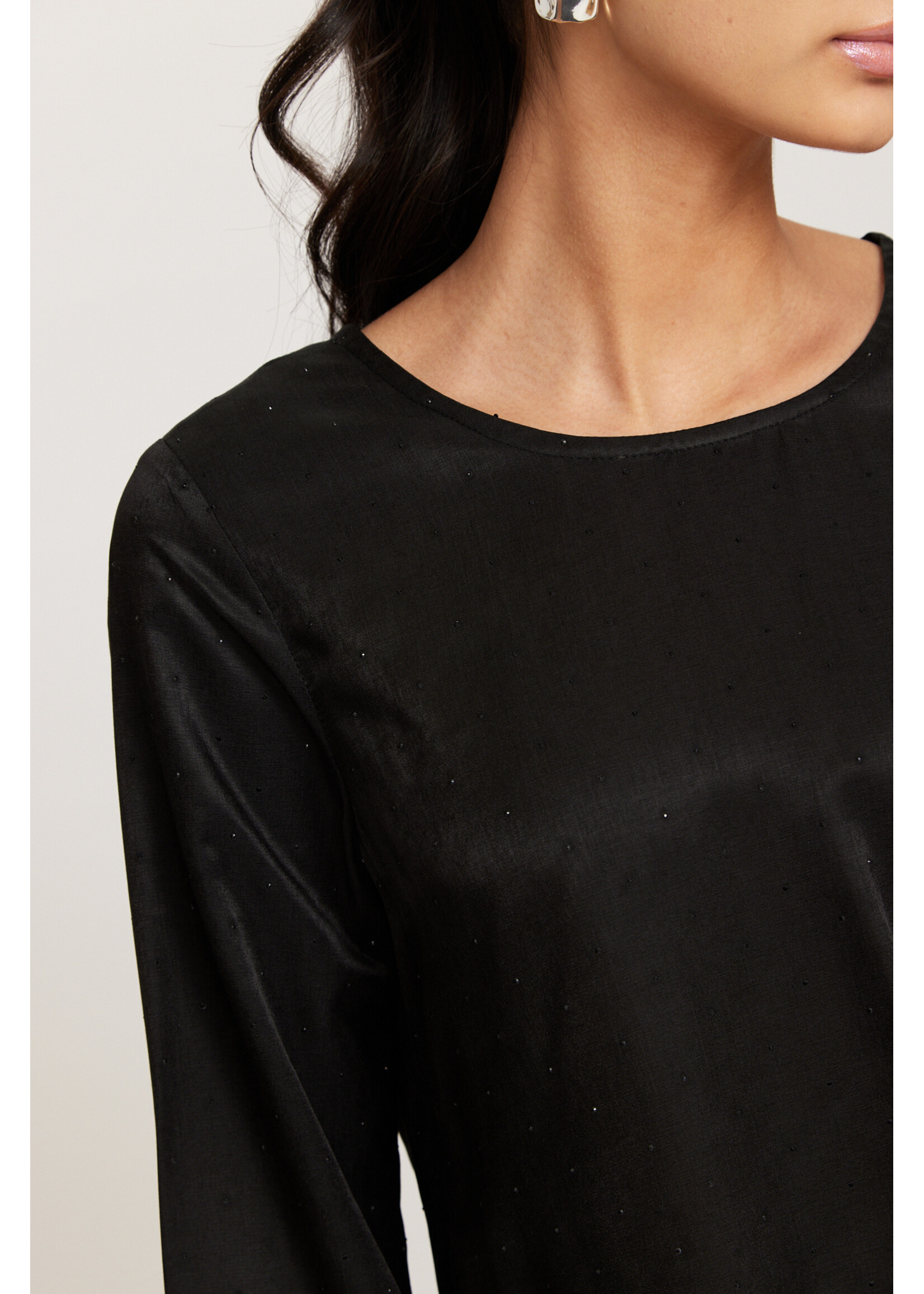 Rut&Circle Rut&Circle - Emma Strass Blouse - Zwart