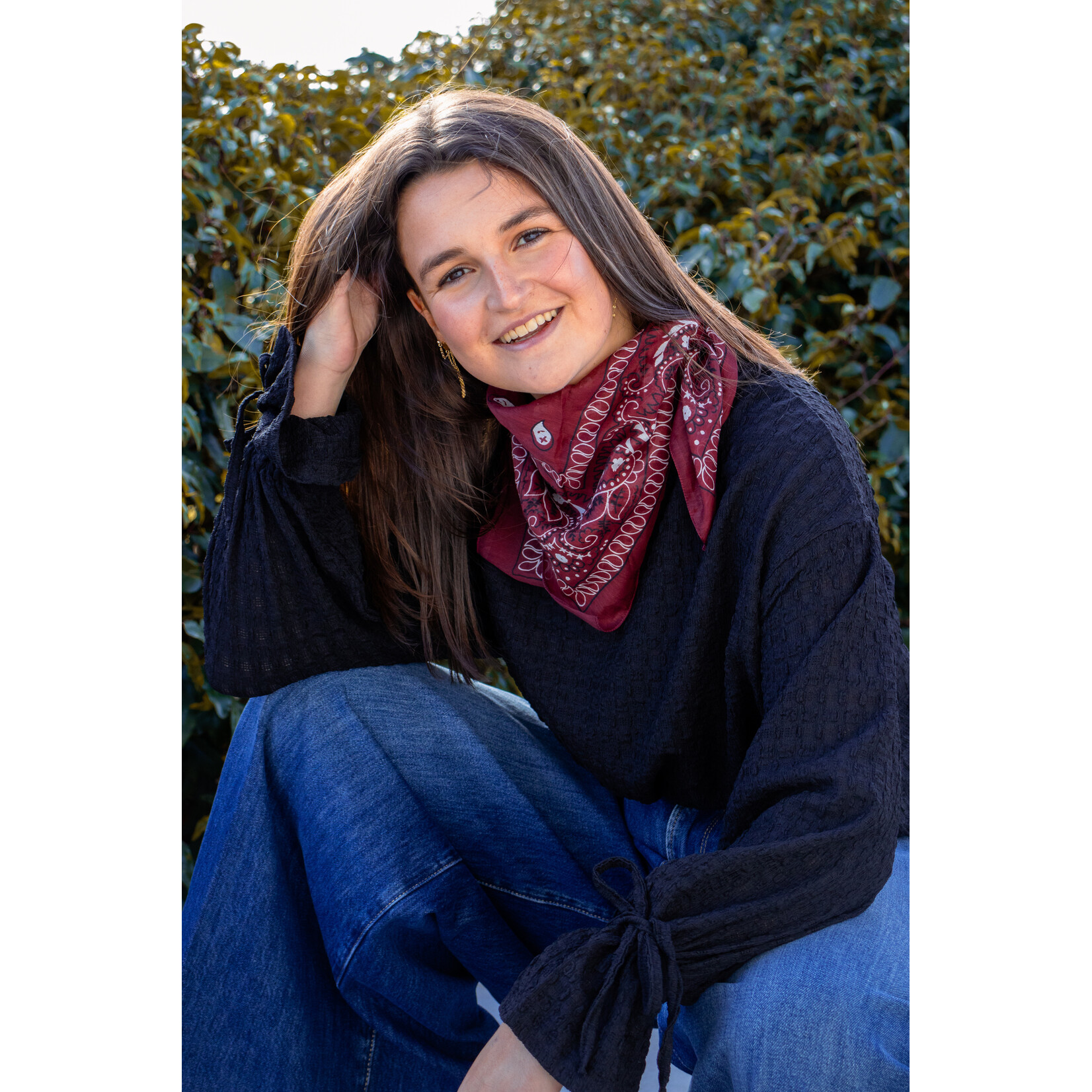 Cash and carry Bandana Sjaal -  Burgundy