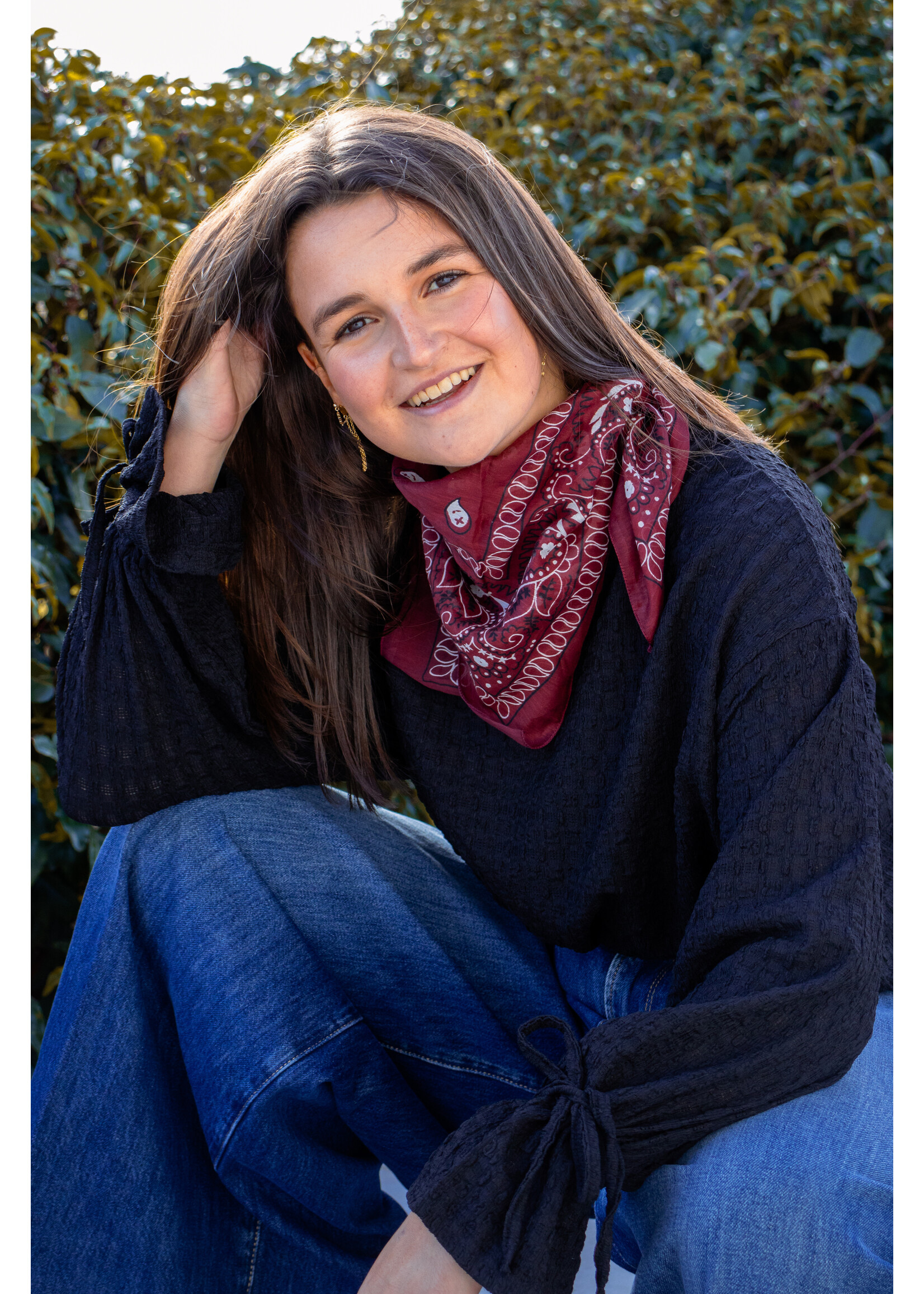 Cash and carry Bandana Sjaal -  Burgundy