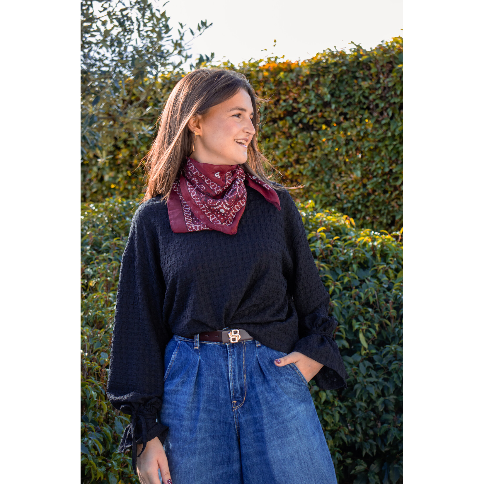 Cash and carry Bandana Sjaal -  Burgundy