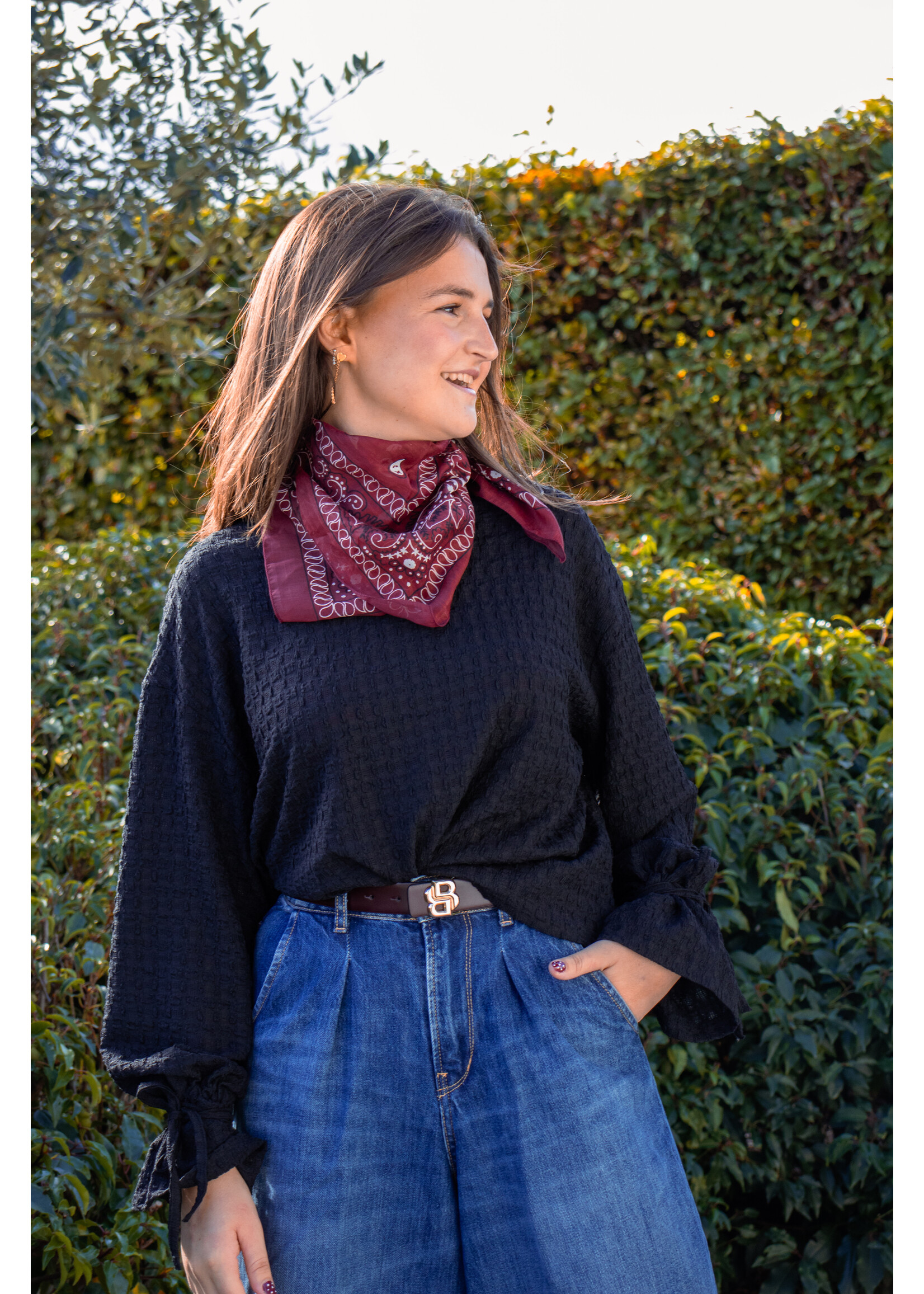 Cash and carry Bandana Sjaal -  Burgundy