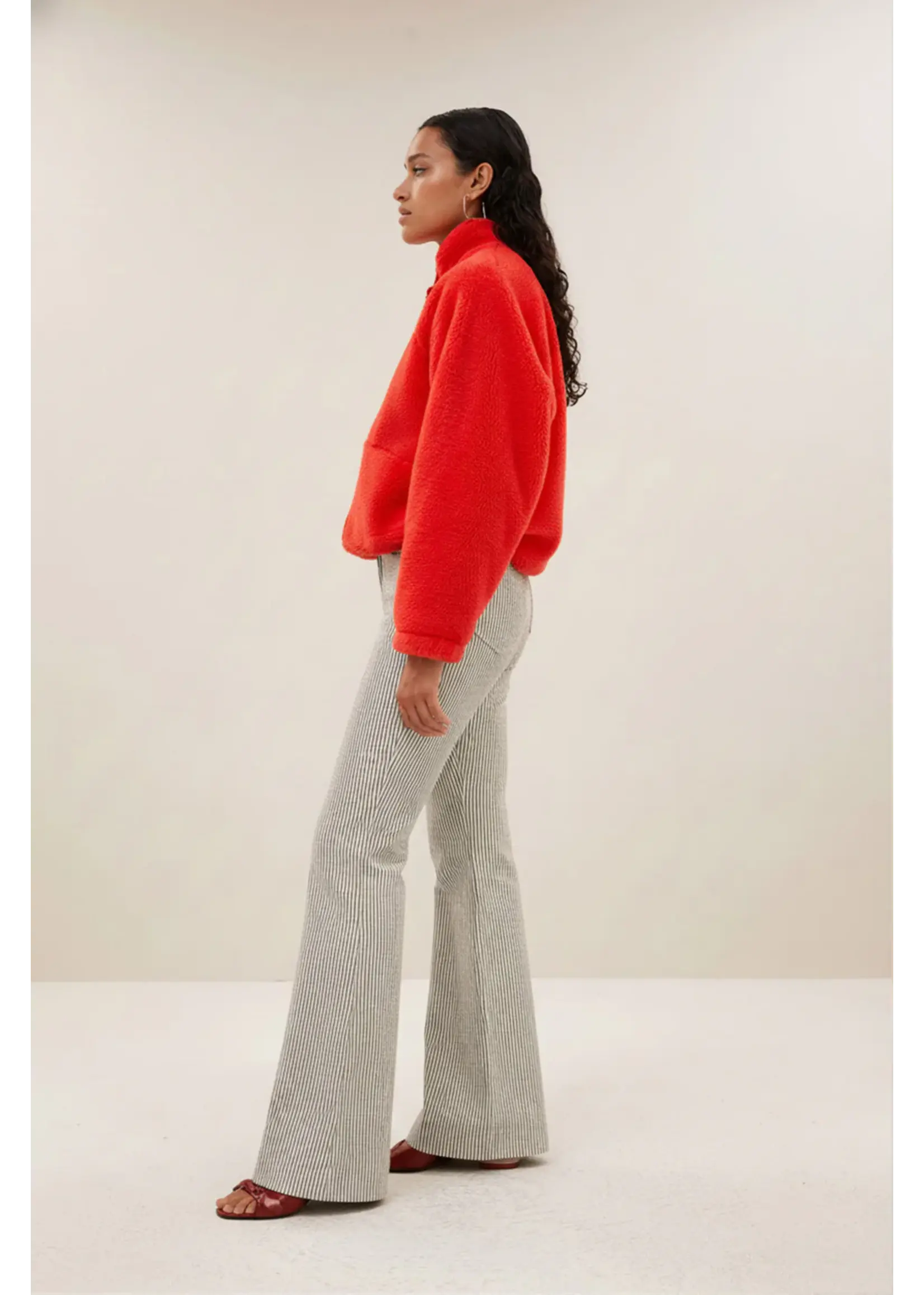 By-Bar By-Bar - Femme Stripe Broek - Jet Black