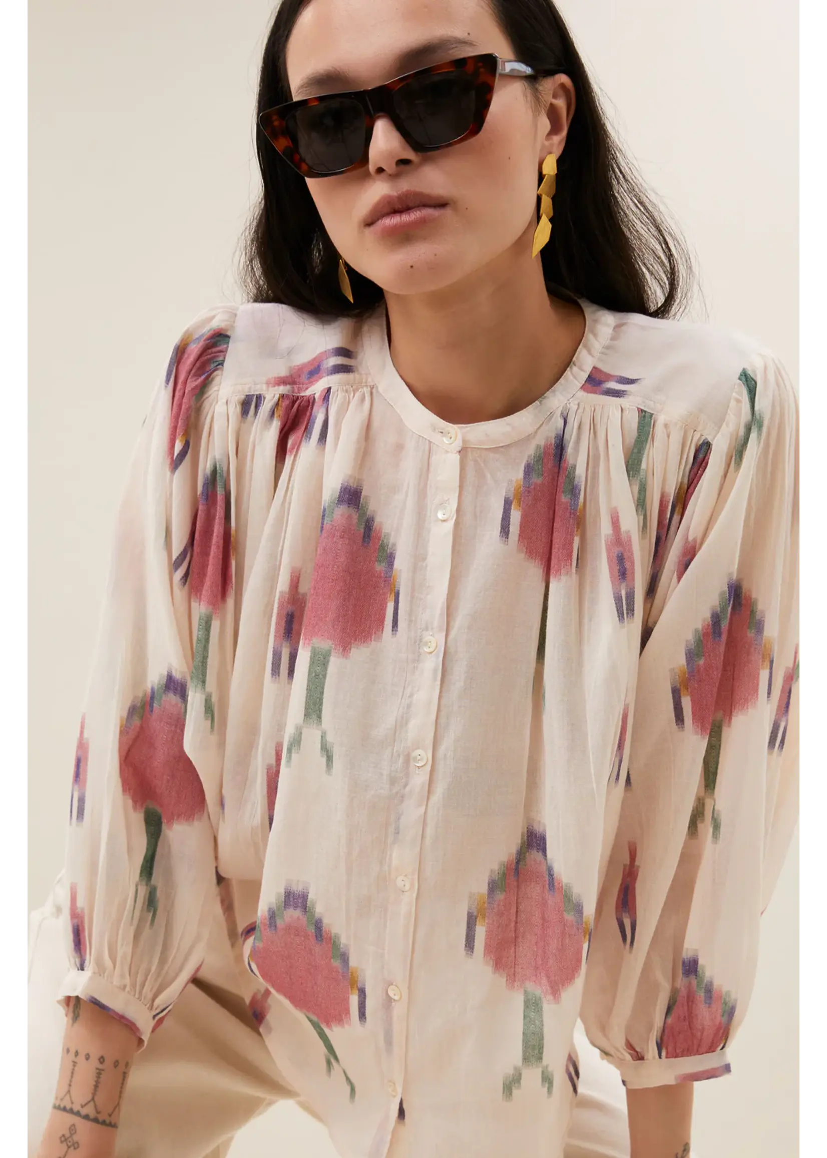 By-Bar By-Bar - Becky Blouse - Ikat Spring