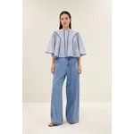 By-Bar By-Bar - Davin Blouse - Blue Pinstripe