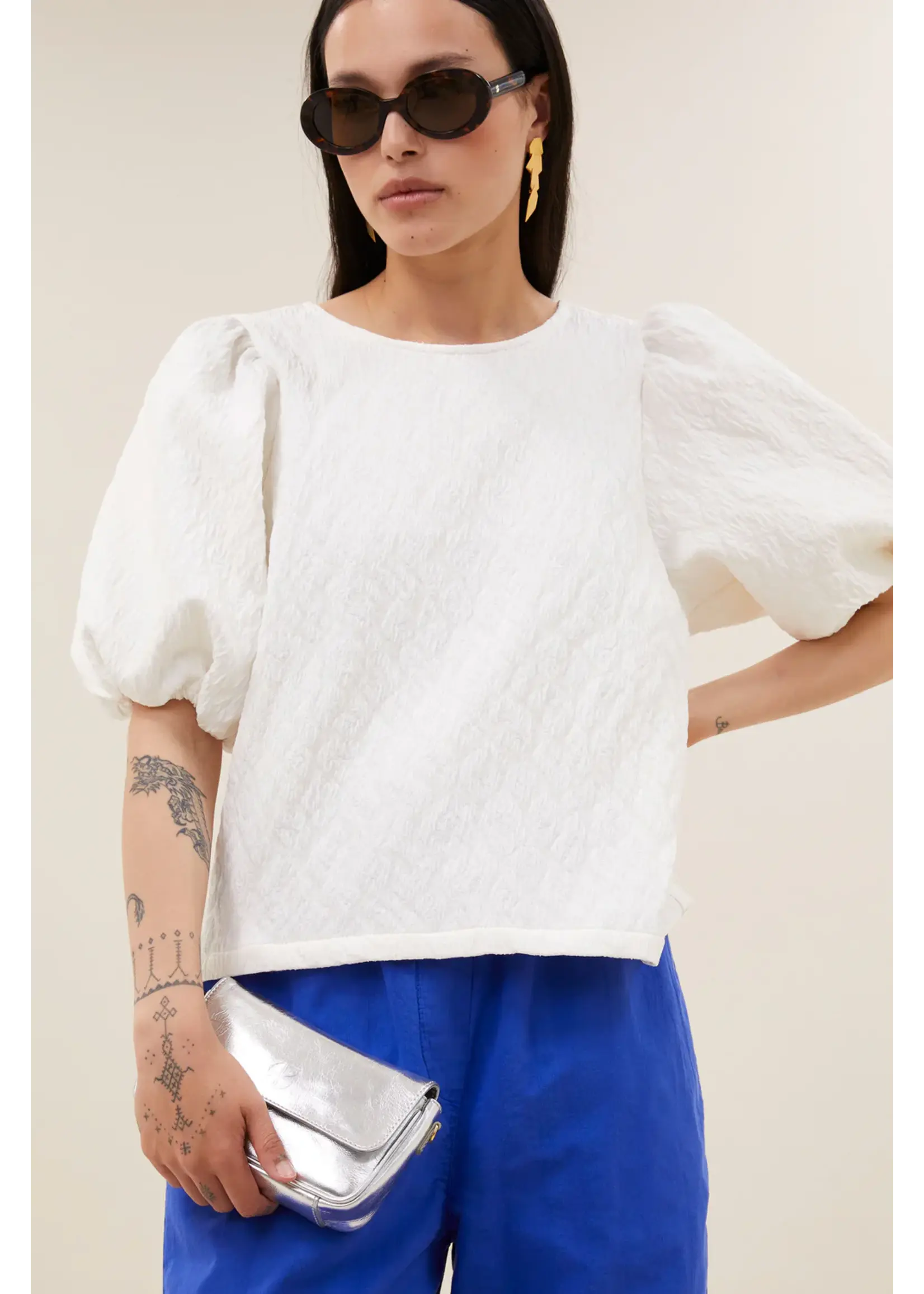 By-Bar By-Bar - Jet Cheetah Blouse - Off White