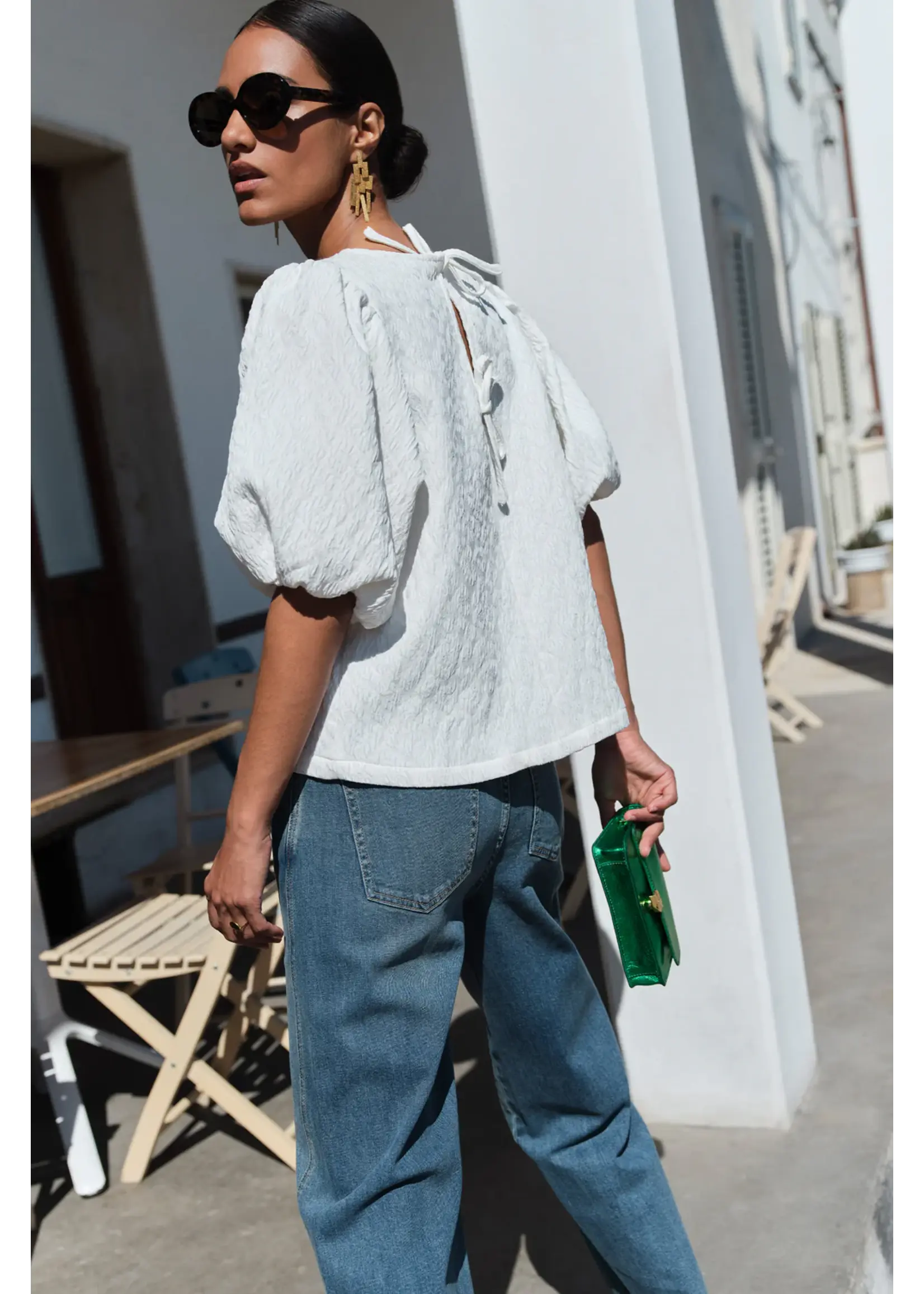 By-Bar By-Bar - Jet Cheetah Blouse - Off White