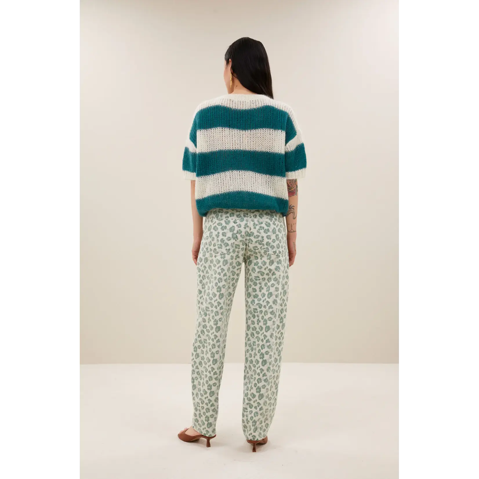 By-Bar By-Bar - Lew Pants - Green Cheetah
