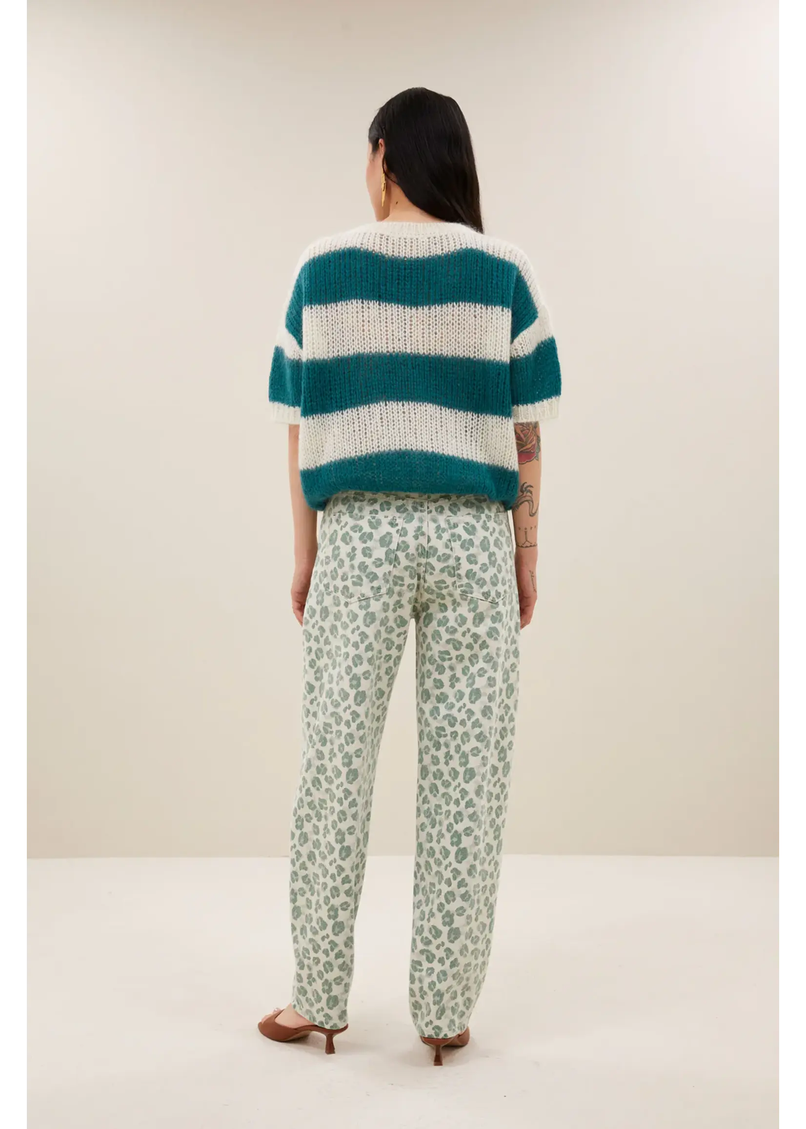 By-Bar By-Bar - Lew Pants - Green Cheetah