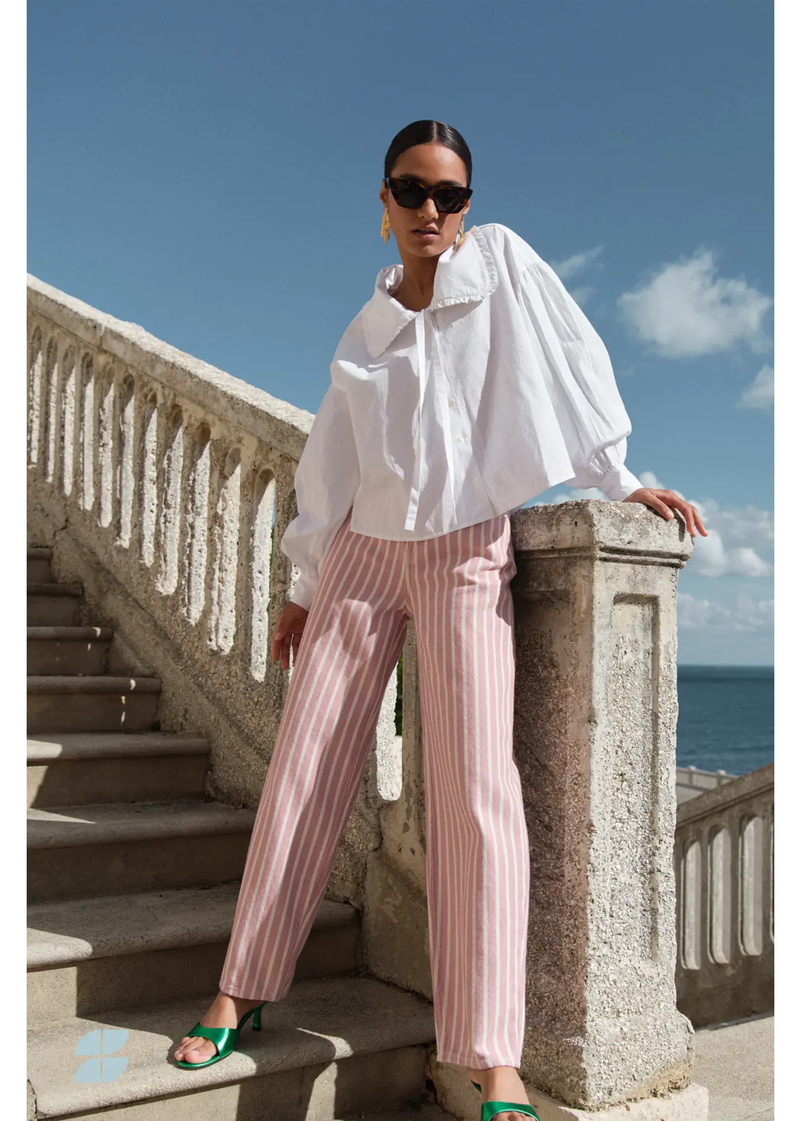 By-Bar By-Bar - Lew Rocky Pants - Pink Stripe