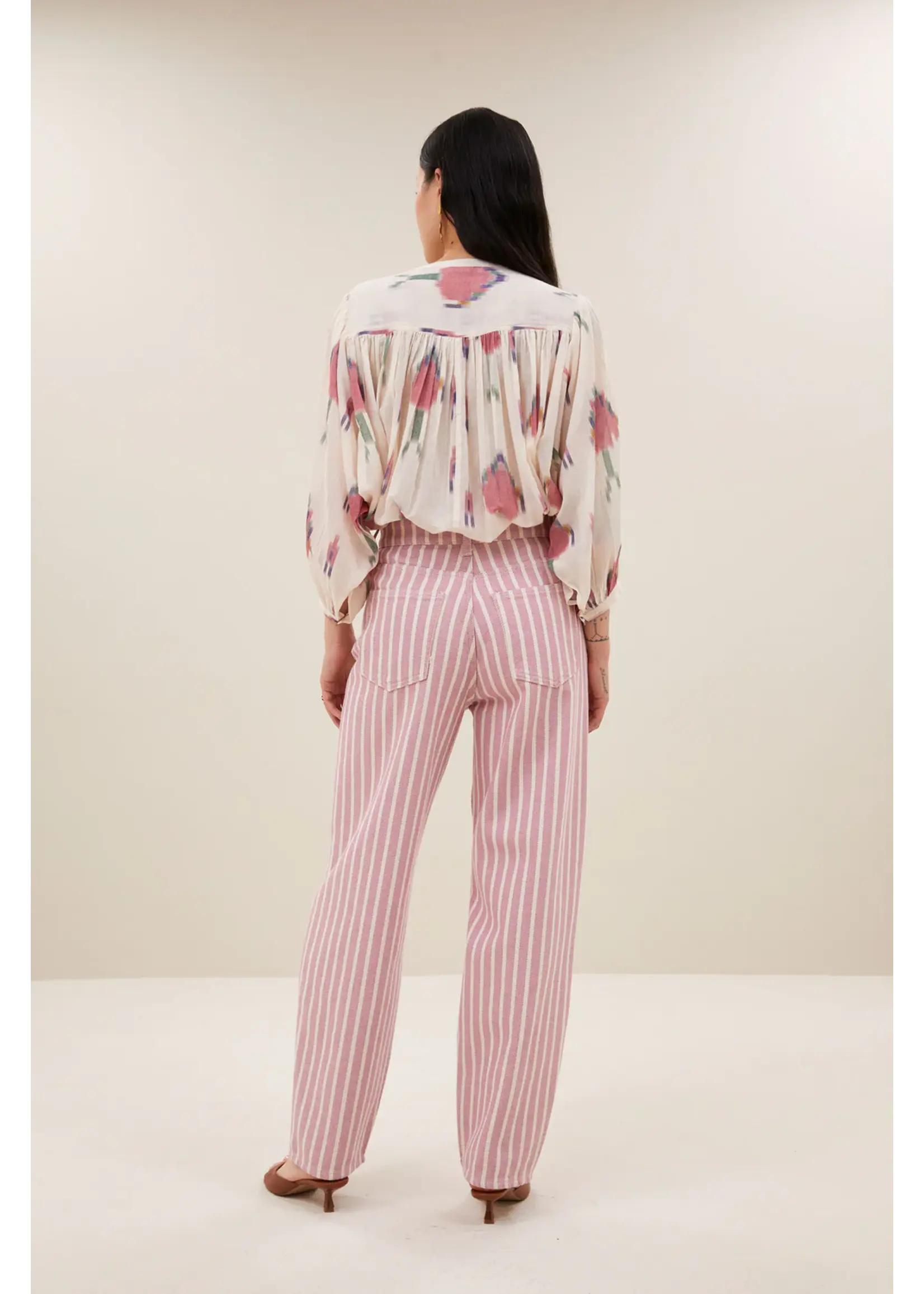 By-Bar By-Bar - Lew Rocky Pants - Pink Stripe